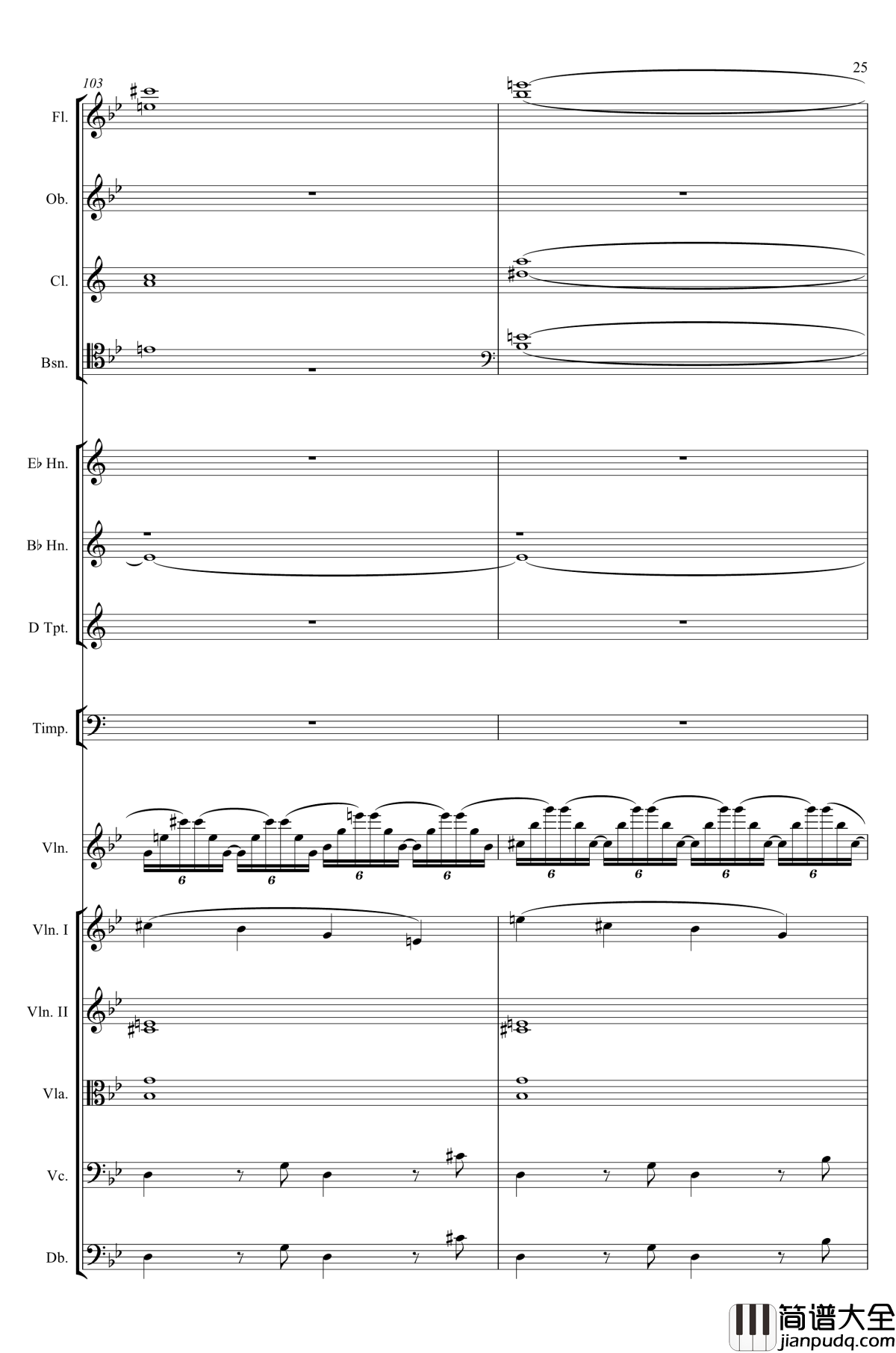 g小调第1小提琴协奏曲Op.26钢琴谱_第一乐章_Max_Bruch