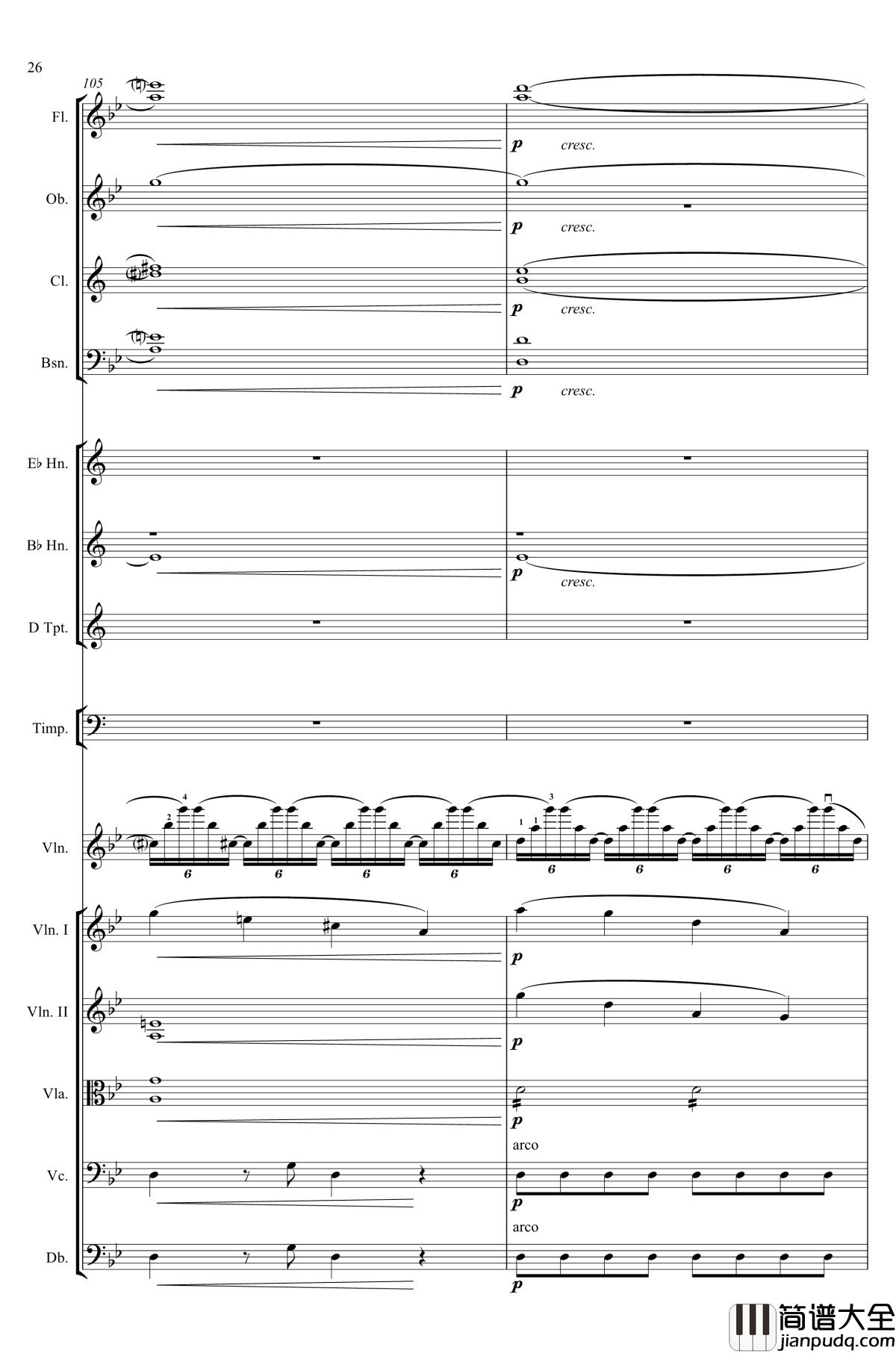 g小调第1小提琴协奏曲Op.26钢琴谱_第一乐章_Max_Bruch