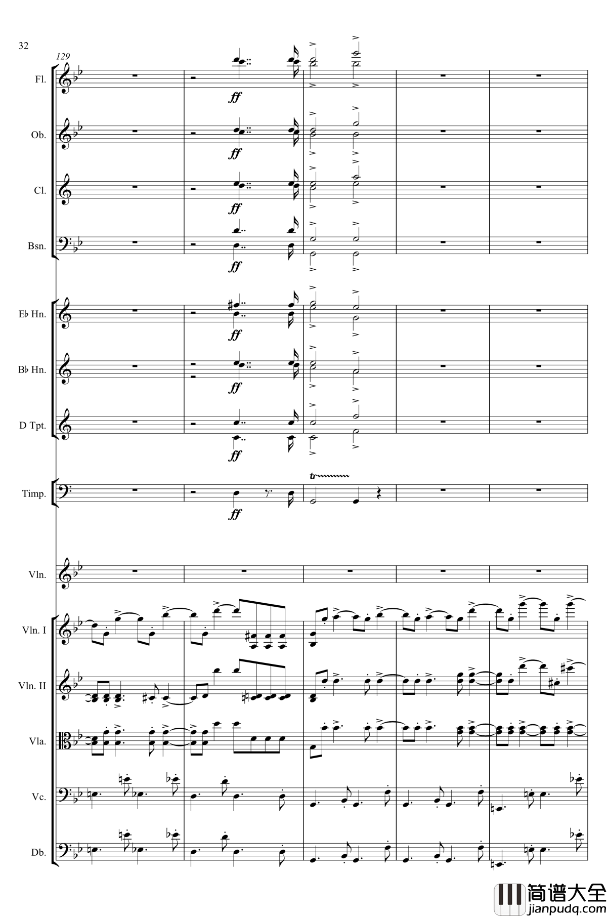 g小调第1小提琴协奏曲Op.26钢琴谱_第一乐章_Max_Bruch