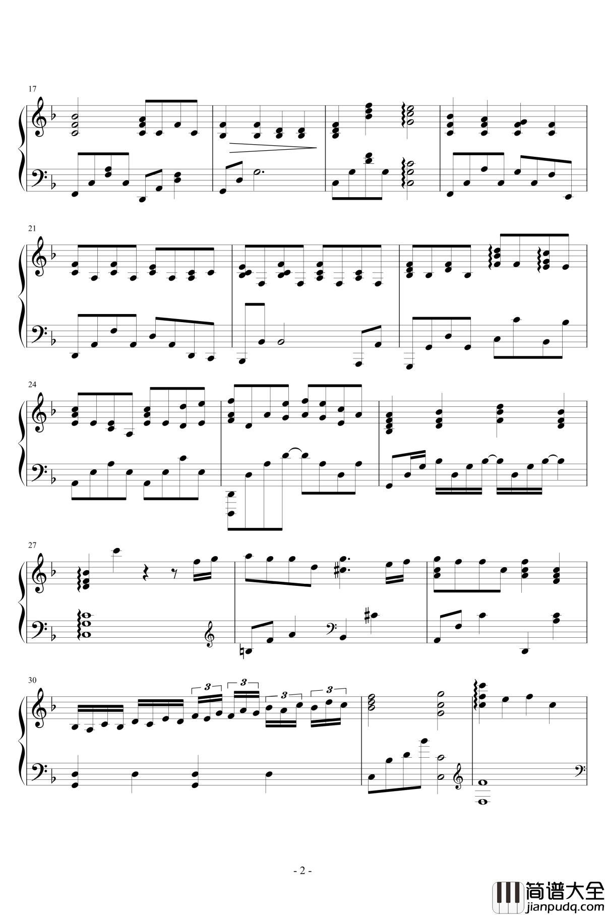 如果你爱我钢琴谱_完美live版_曹轩宾