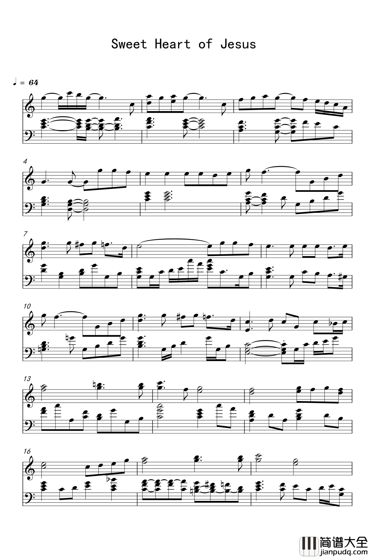 Sweet_Heart_of_Jesus钢琴谱