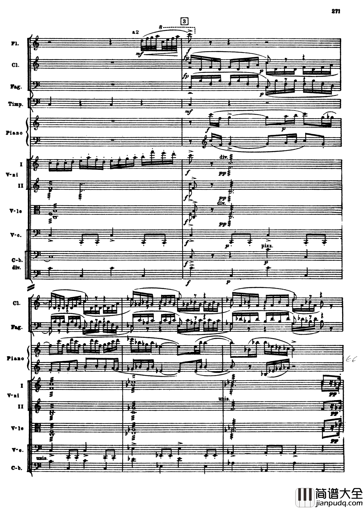 普罗科菲耶夫第三钢琴协奏曲钢琴谱_总谱_普罗科非耶夫