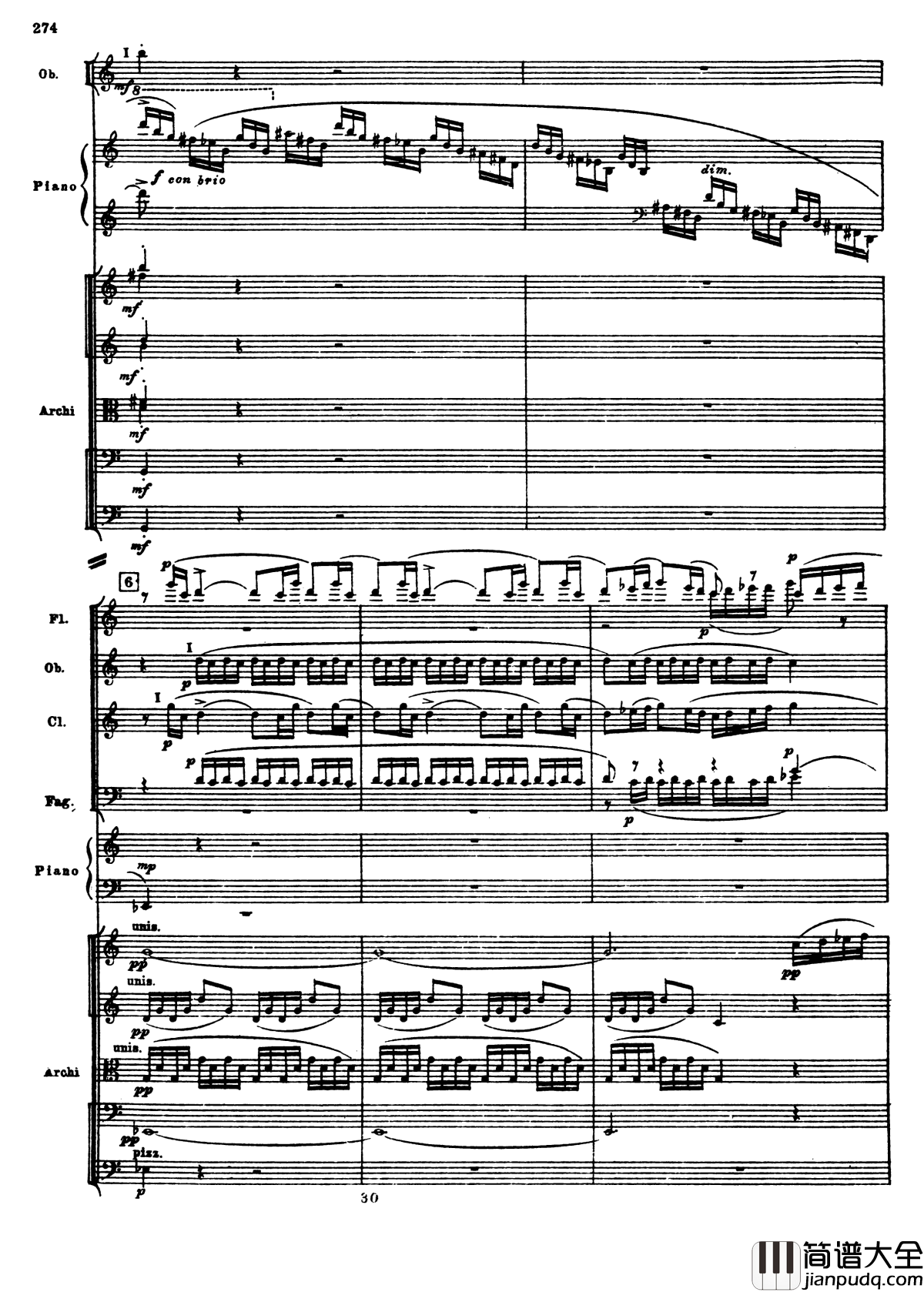 普罗科菲耶夫第三钢琴协奏曲钢琴谱_总谱_普罗科非耶夫