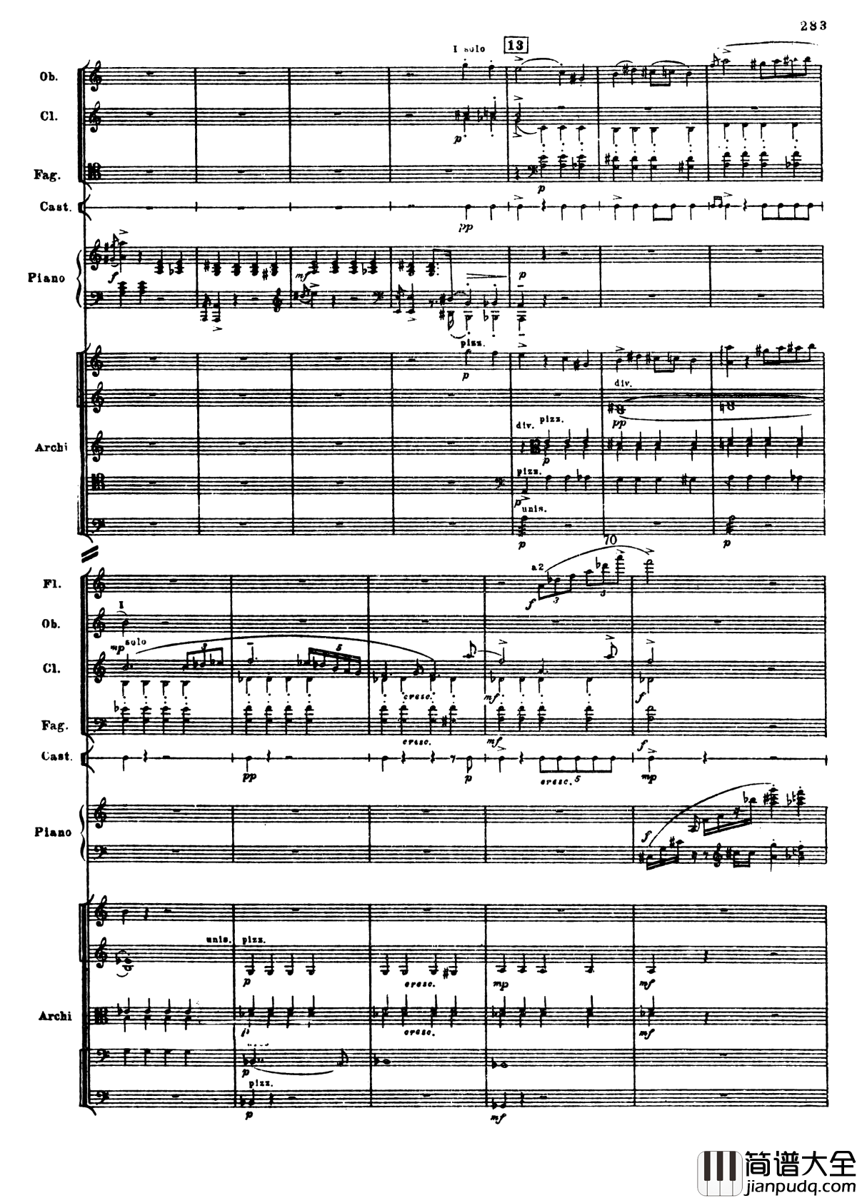 普罗科菲耶夫第三钢琴协奏曲钢琴谱_总谱_普罗科非耶夫