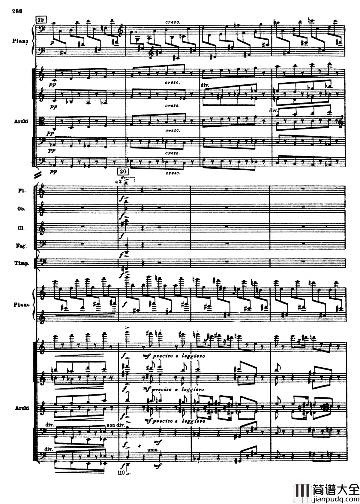 普罗科菲耶夫第三钢琴协奏曲钢琴谱_总谱_普罗科非耶夫