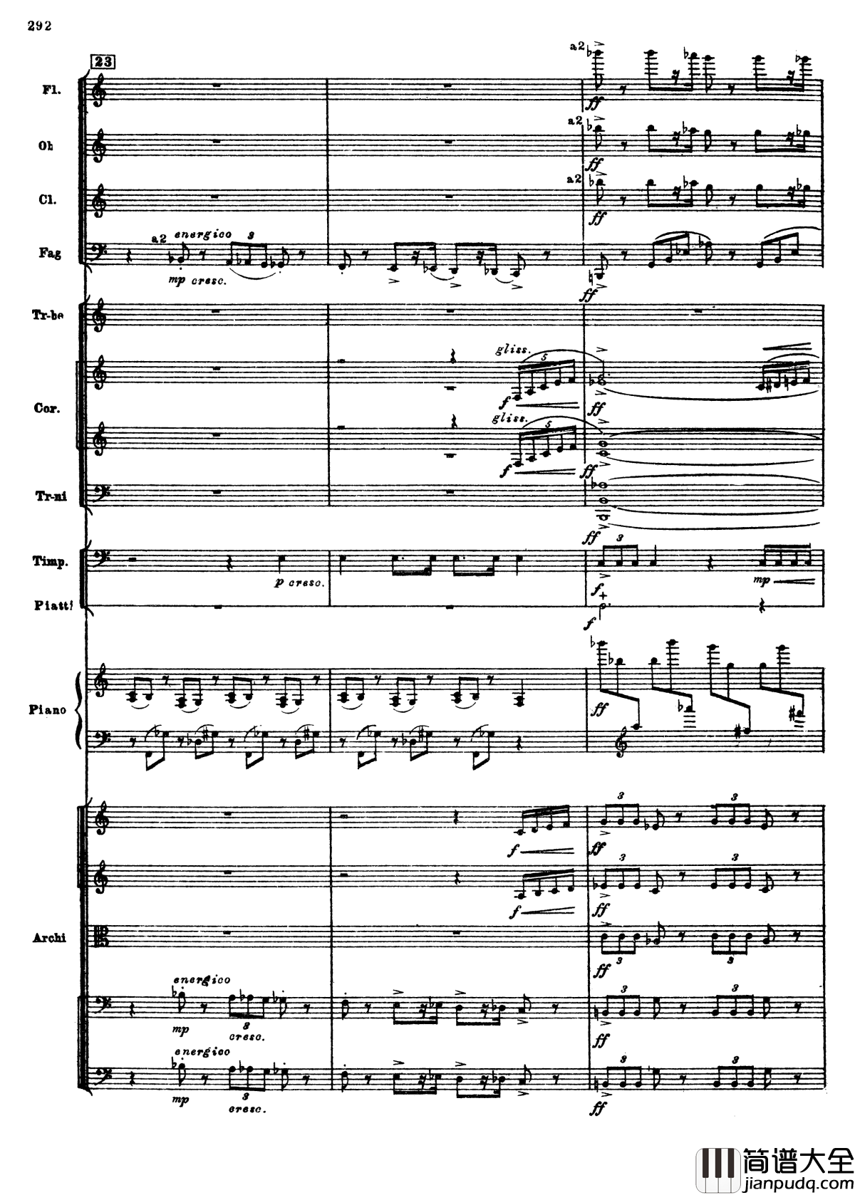 普罗科菲耶夫第三钢琴协奏曲钢琴谱_总谱_普罗科非耶夫