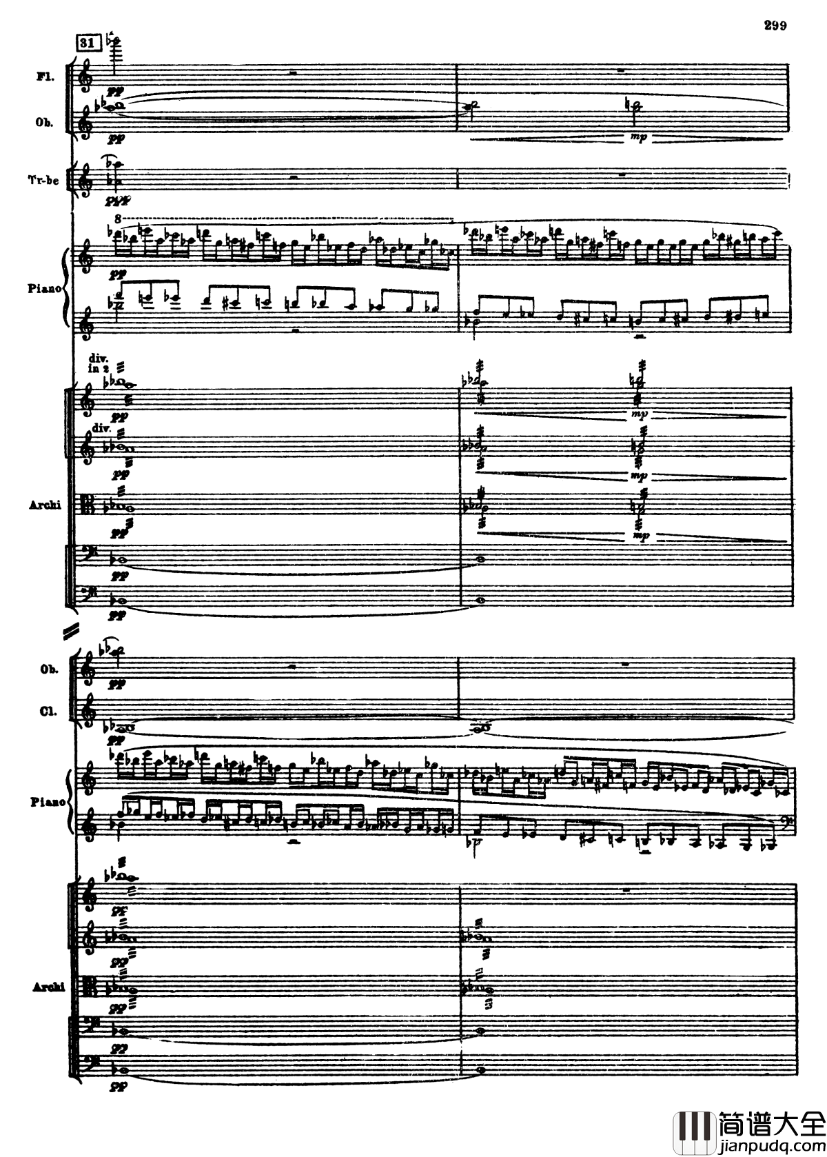 普罗科菲耶夫第三钢琴协奏曲钢琴谱_总谱_普罗科非耶夫