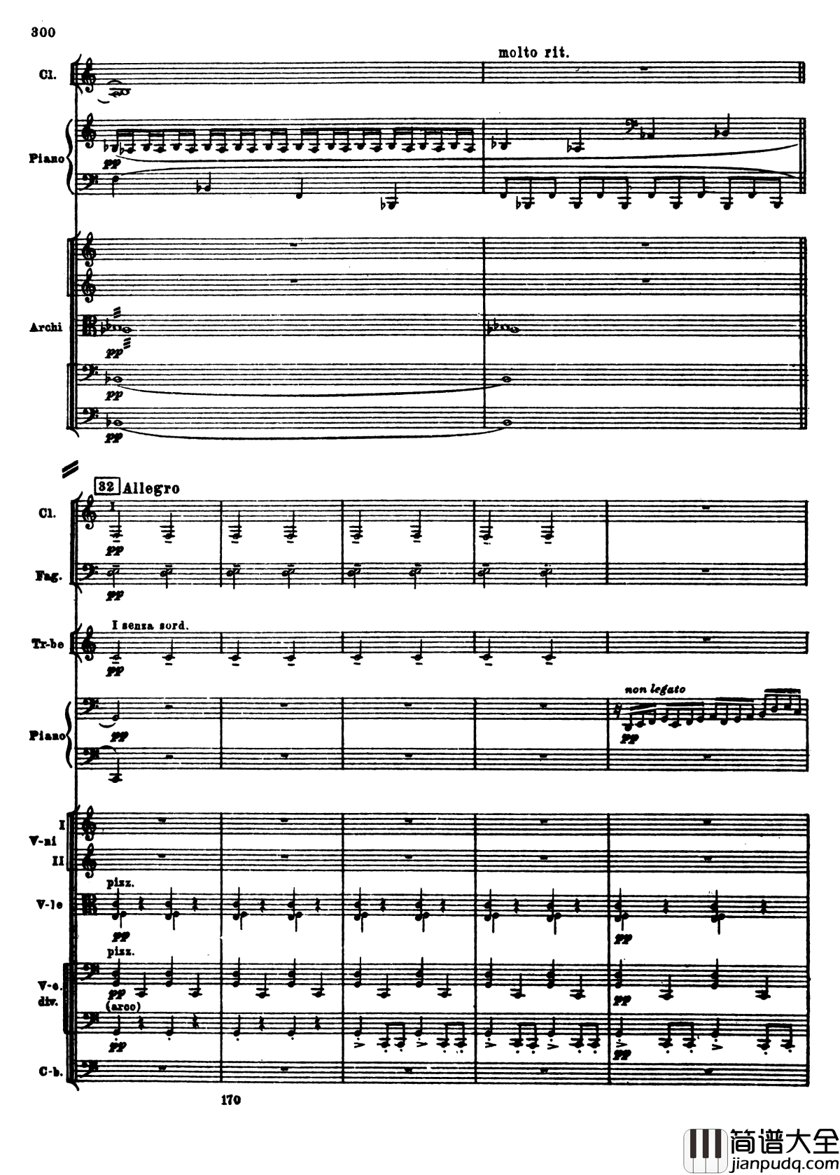 普罗科菲耶夫第三钢琴协奏曲钢琴谱_总谱_普罗科非耶夫