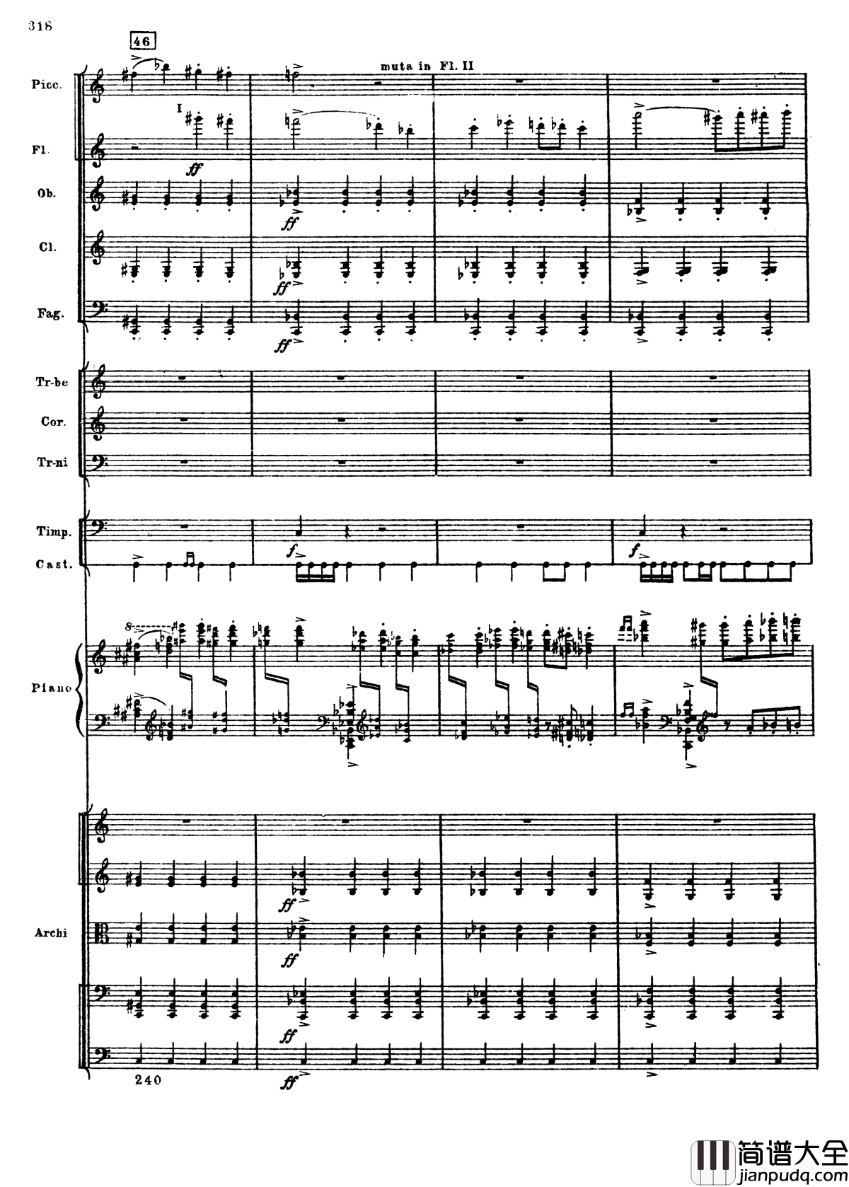 普罗科菲耶夫第三钢琴协奏曲钢琴谱_总谱_普罗科非耶夫