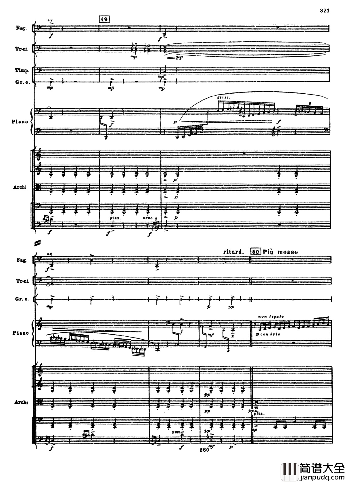 普罗科菲耶夫第三钢琴协奏曲钢琴谱_总谱_普罗科非耶夫