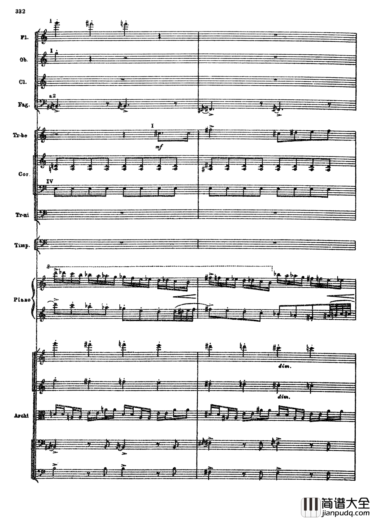 普罗科菲耶夫第三钢琴协奏曲钢琴谱_总谱_普罗科非耶夫