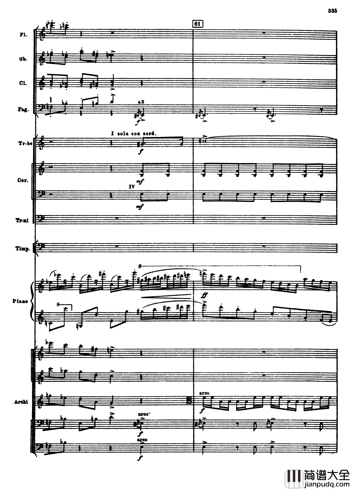 普罗科菲耶夫第三钢琴协奏曲钢琴谱_总谱_普罗科非耶夫