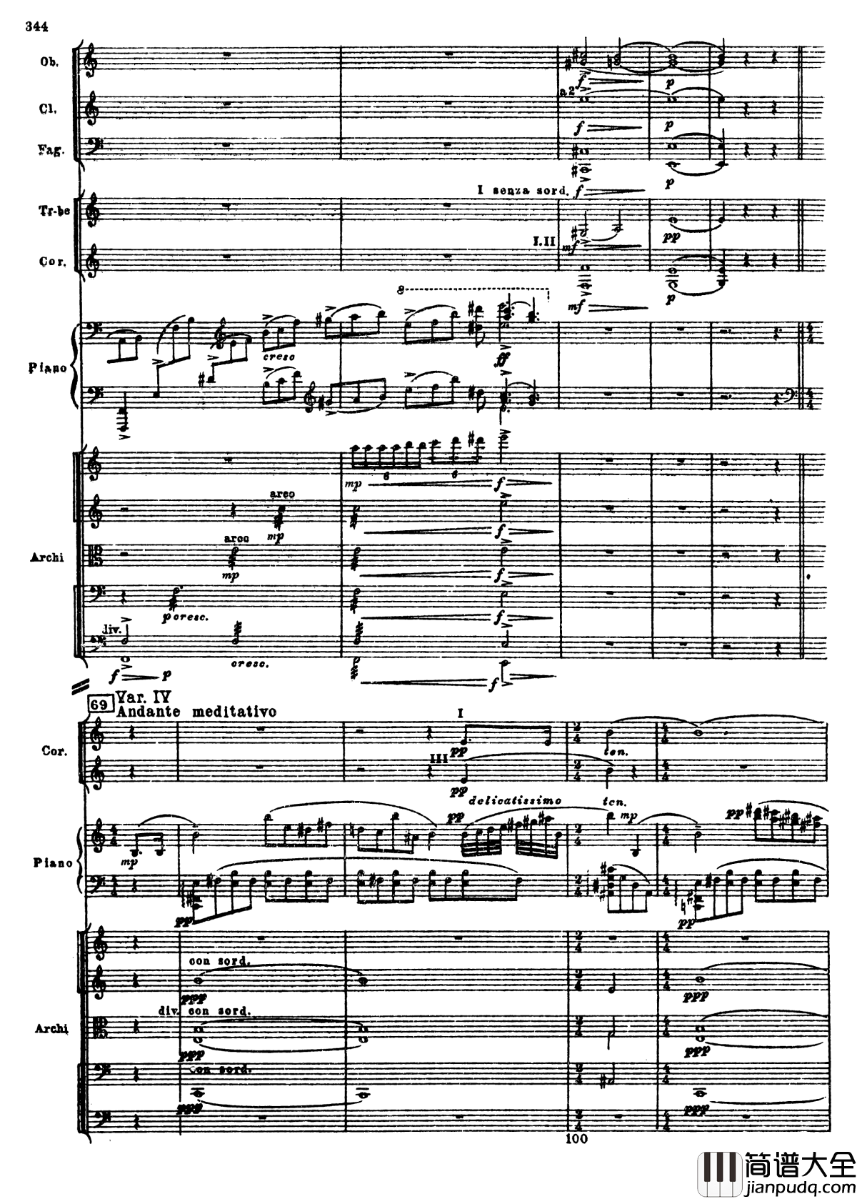 普罗科菲耶夫第三钢琴协奏曲钢琴谱_总谱_普罗科非耶夫