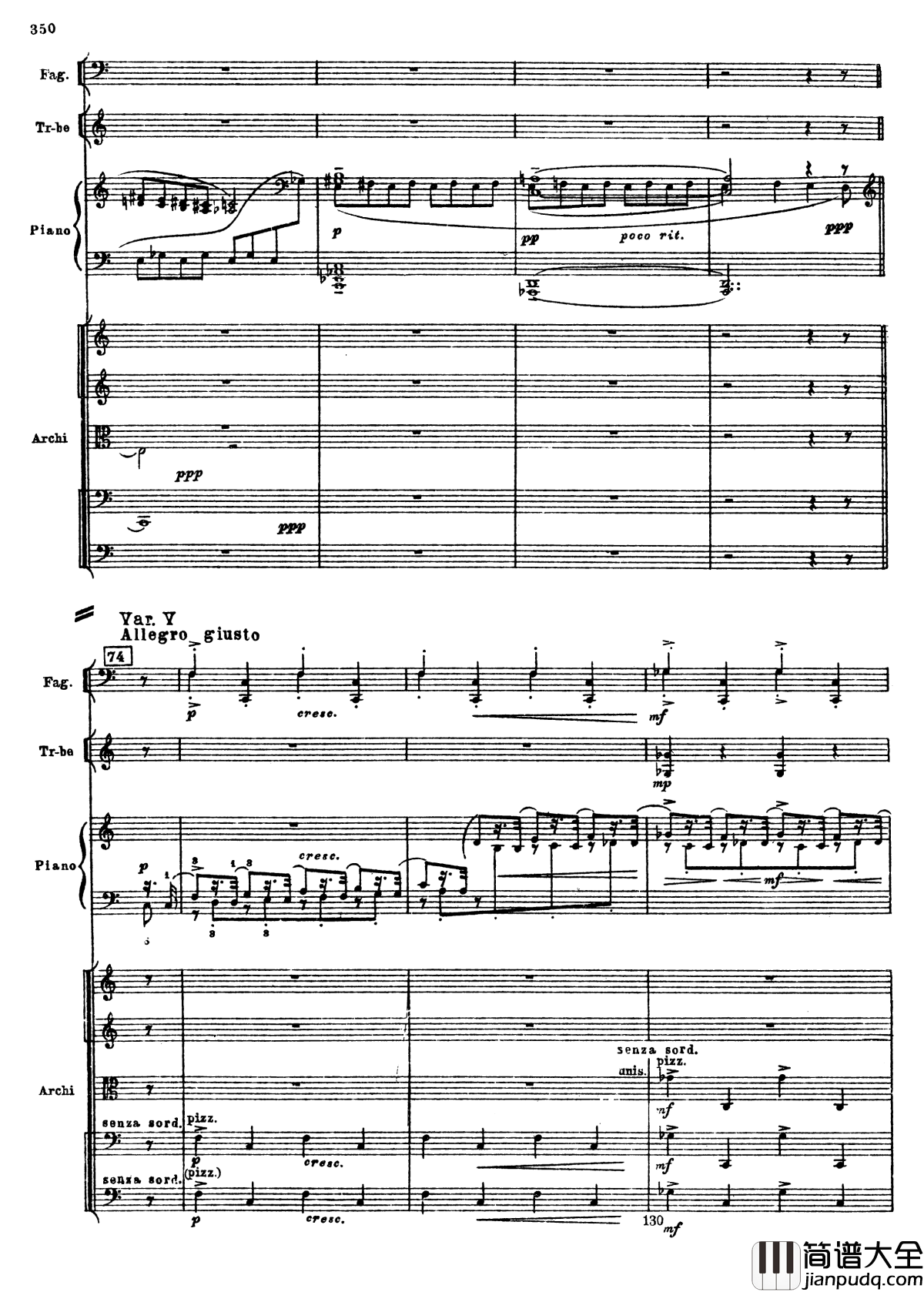 普罗科菲耶夫第三钢琴协奏曲钢琴谱_总谱_普罗科非耶夫