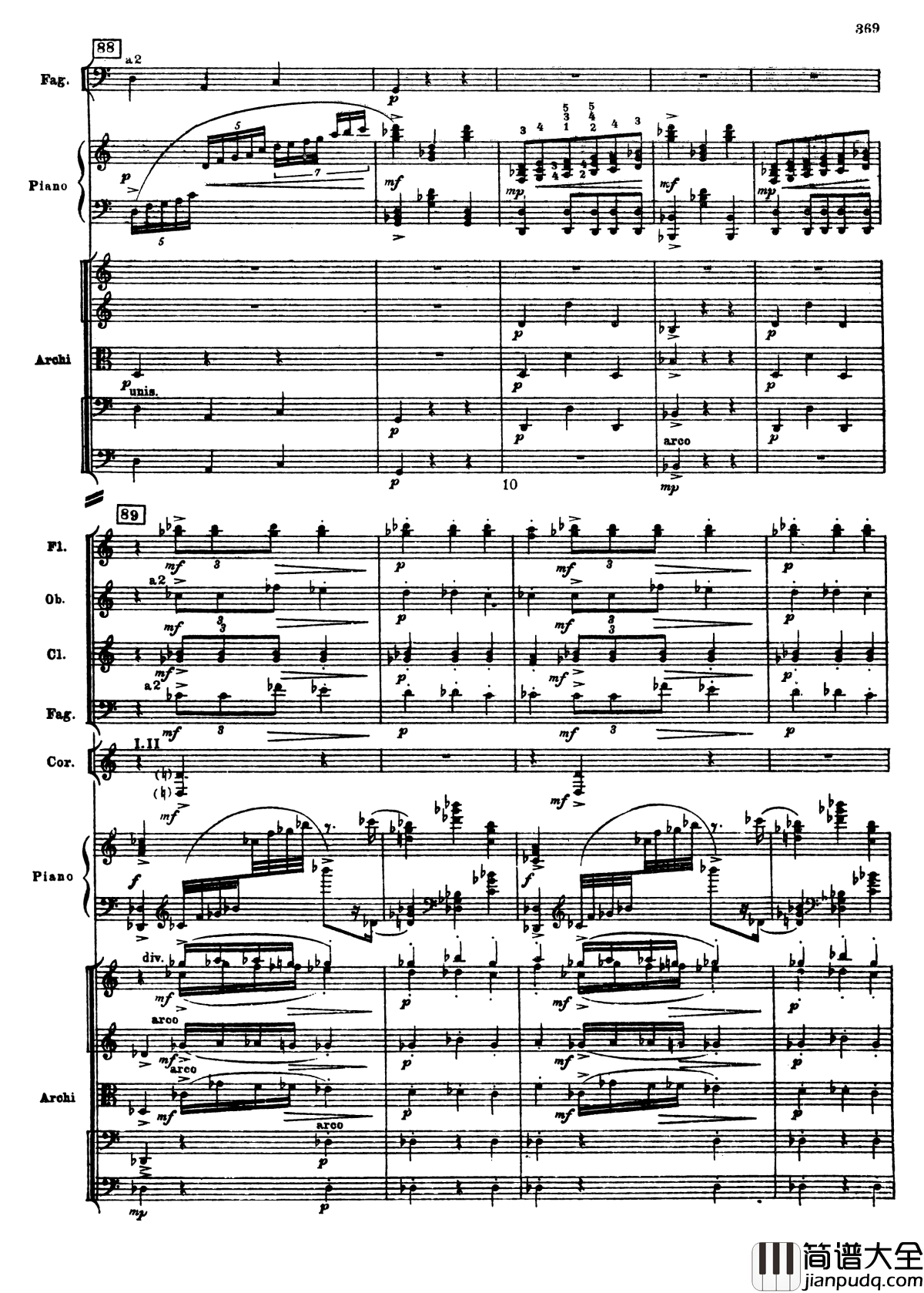 普罗科菲耶夫第三钢琴协奏曲钢琴谱_总谱_普罗科非耶夫