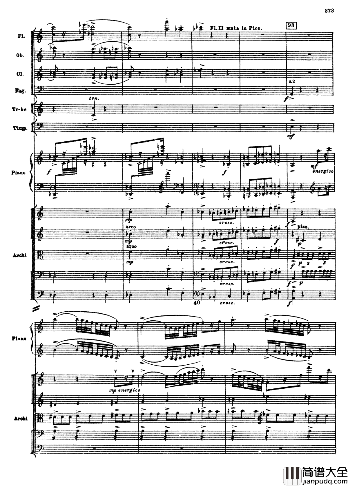 普罗科菲耶夫第三钢琴协奏曲钢琴谱_总谱_普罗科非耶夫