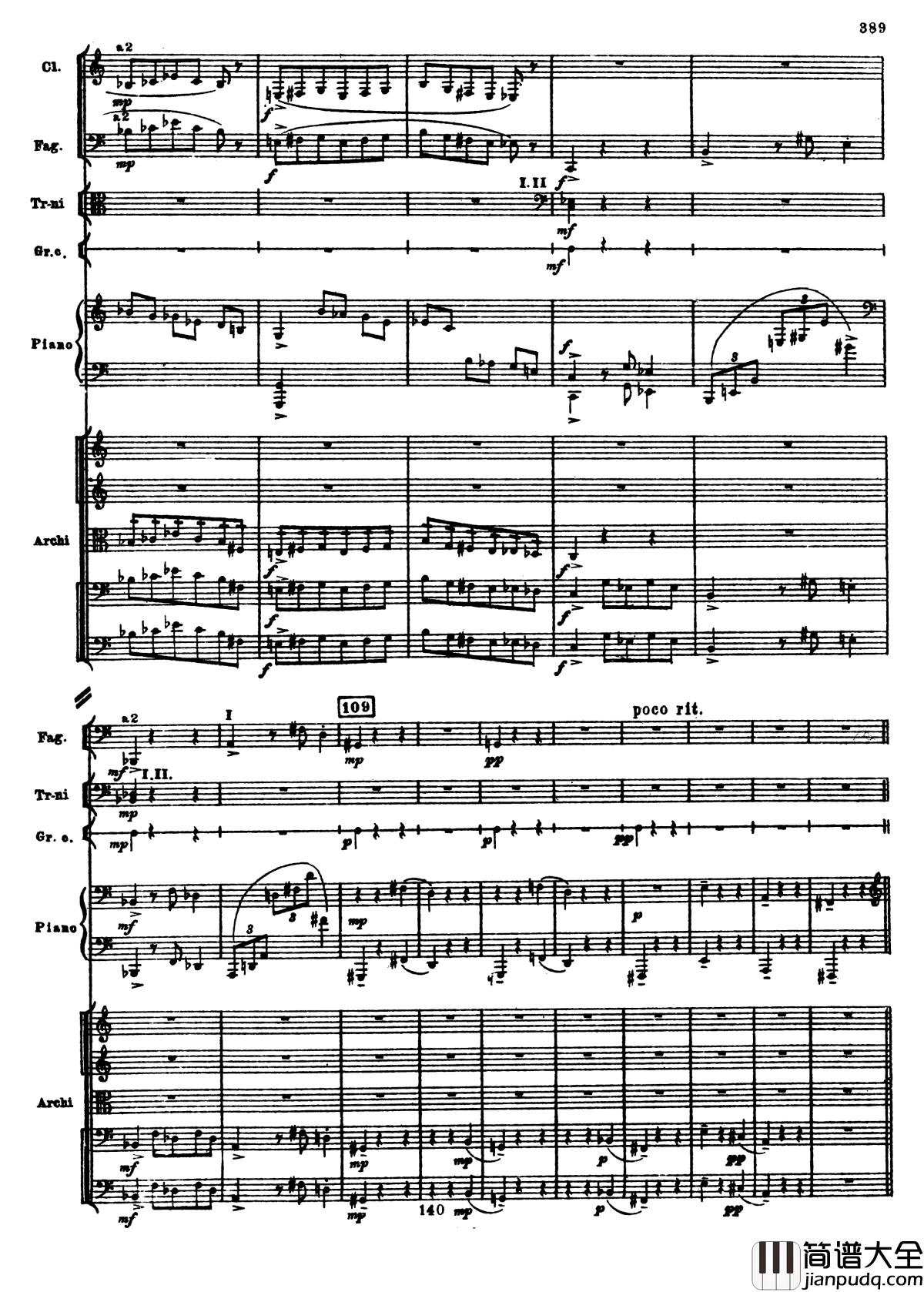 普罗科菲耶夫第三钢琴协奏曲钢琴谱_总谱_普罗科非耶夫