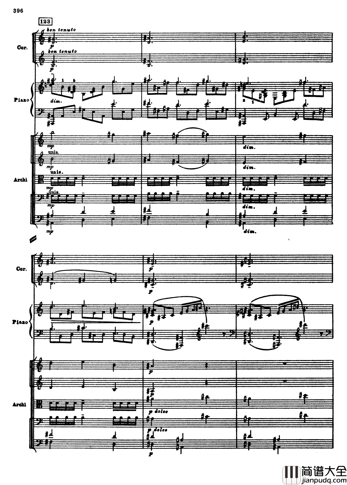 普罗科菲耶夫第三钢琴协奏曲钢琴谱_总谱_普罗科非耶夫