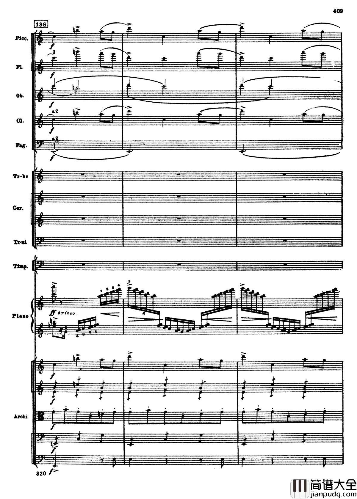 普罗科菲耶夫第三钢琴协奏曲钢琴谱_总谱_普罗科非耶夫