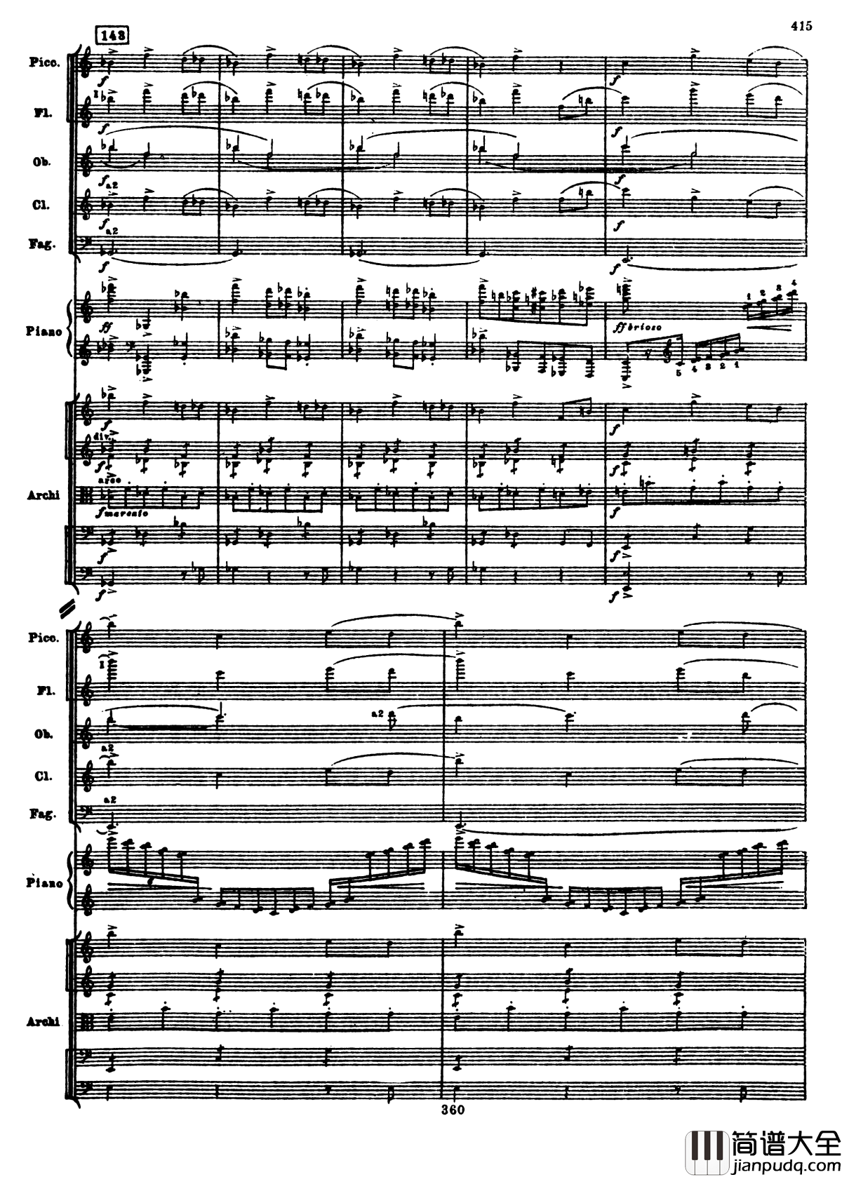 普罗科菲耶夫第三钢琴协奏曲钢琴谱_总谱_普罗科非耶夫