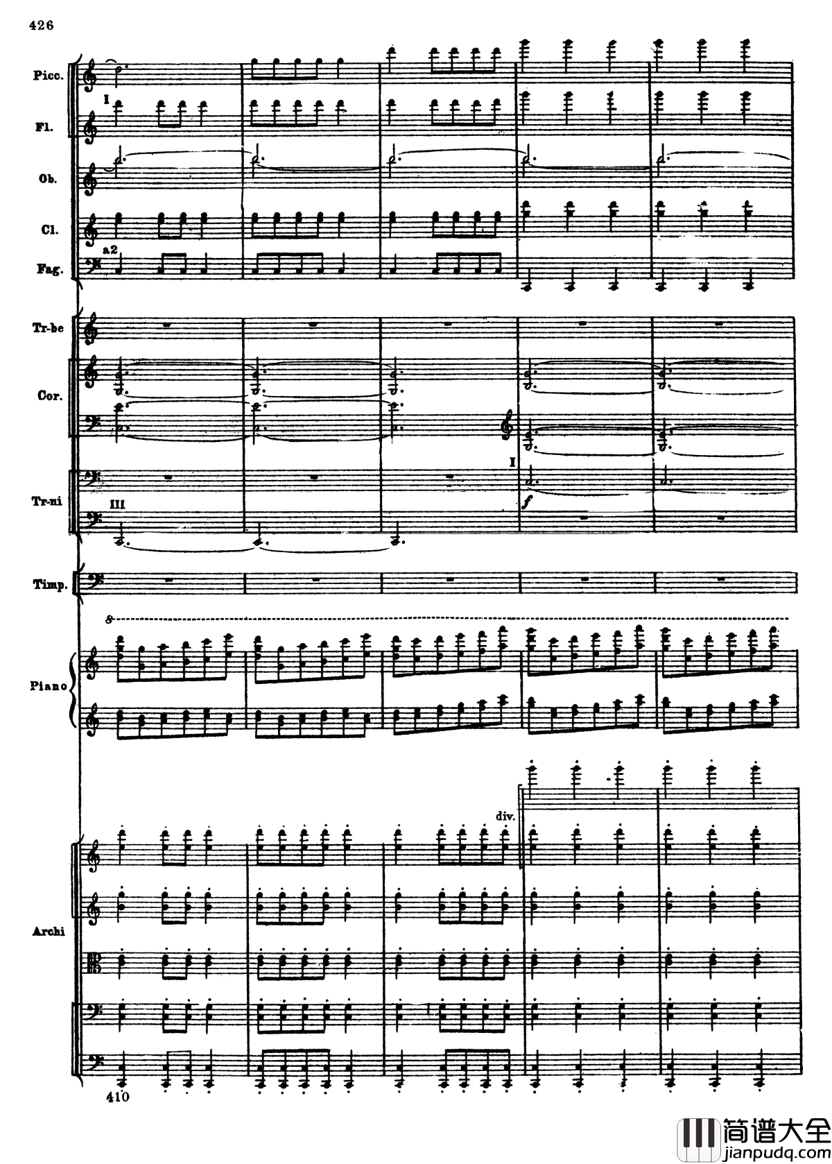 普罗科菲耶夫第三钢琴协奏曲钢琴谱_总谱_普罗科非耶夫