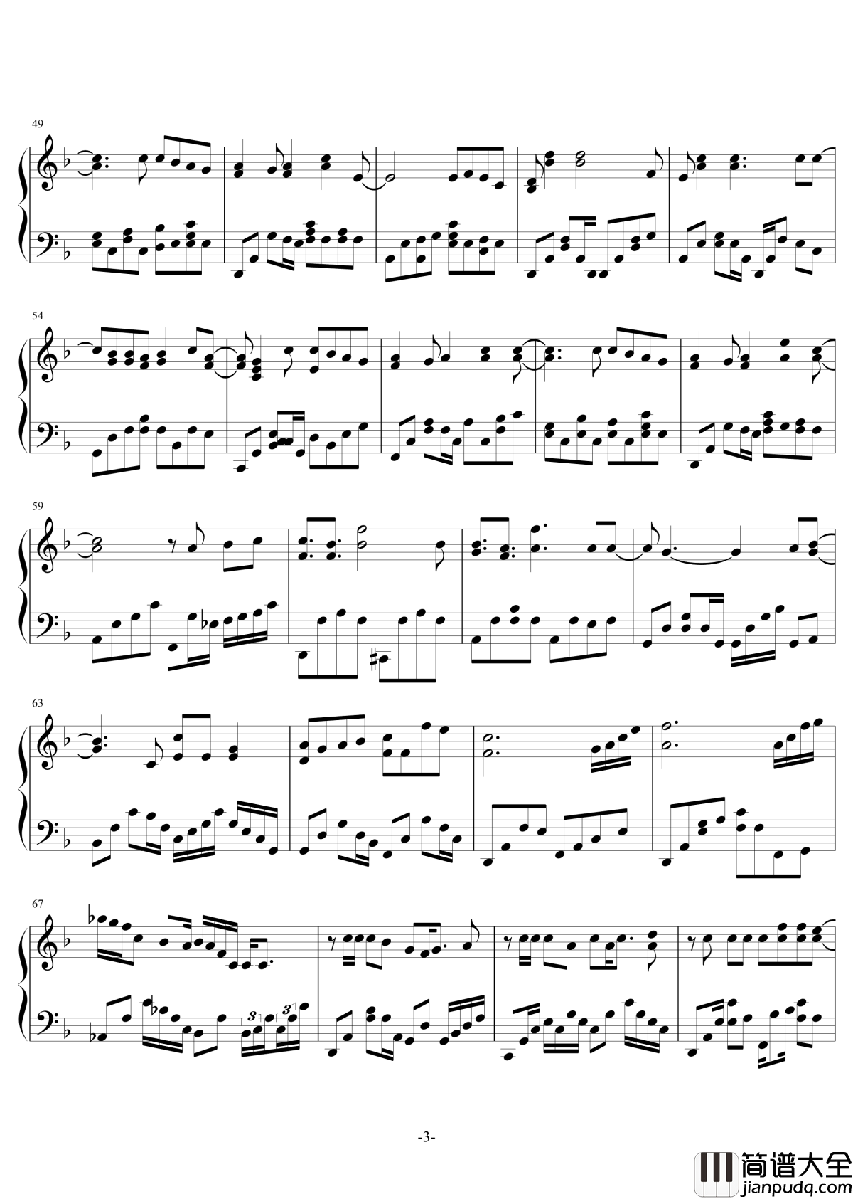 我的宣言钢琴谱_周柏豪