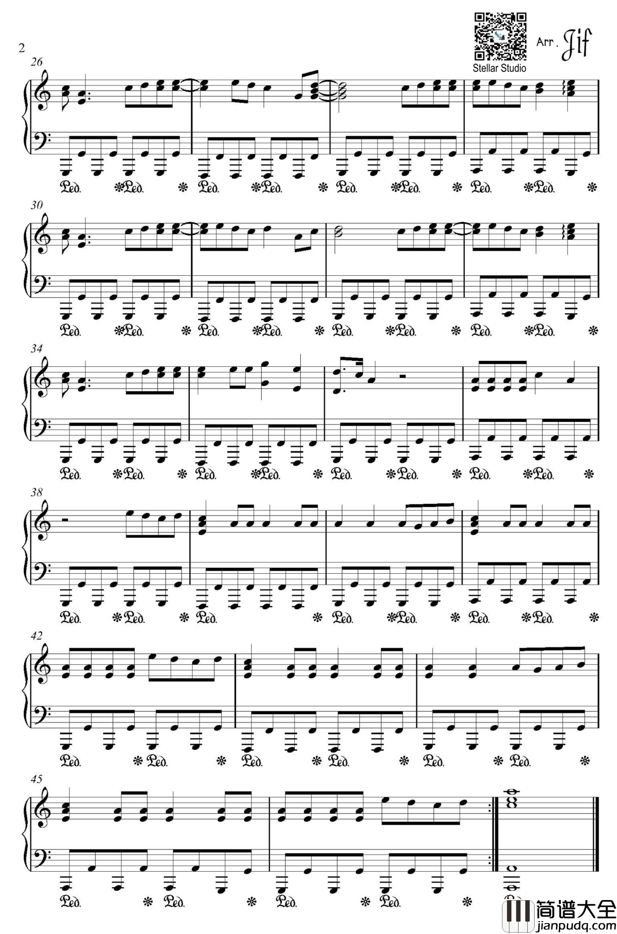 HandClap钢琴谱_98K之歌_Fitz_And_The_Tantrums