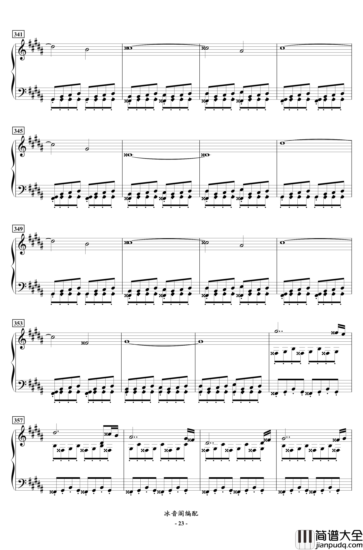 FC双截龙3代钢琴联奏钢琴谱_红白机