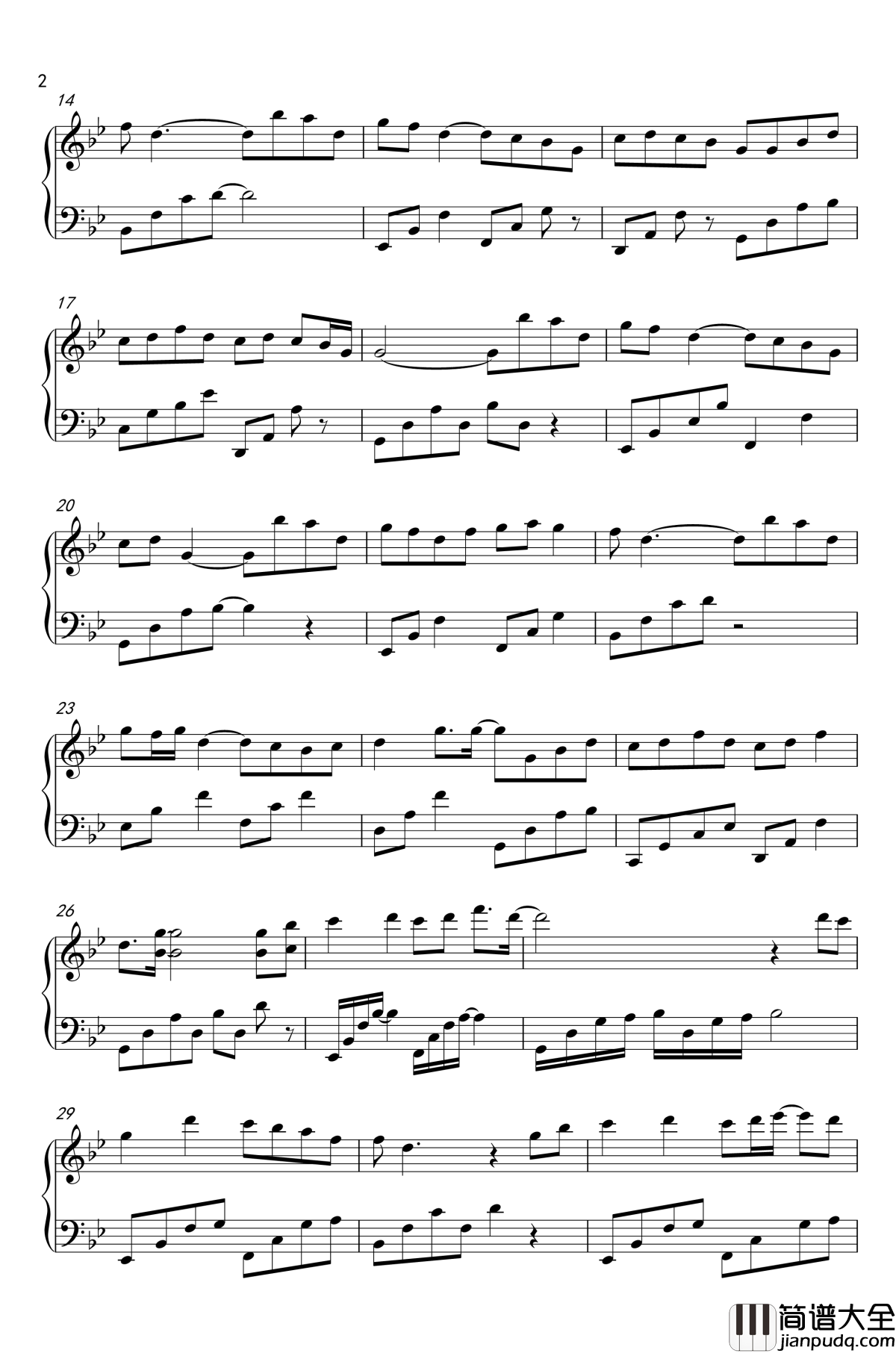 不染钢琴谱_毛不易