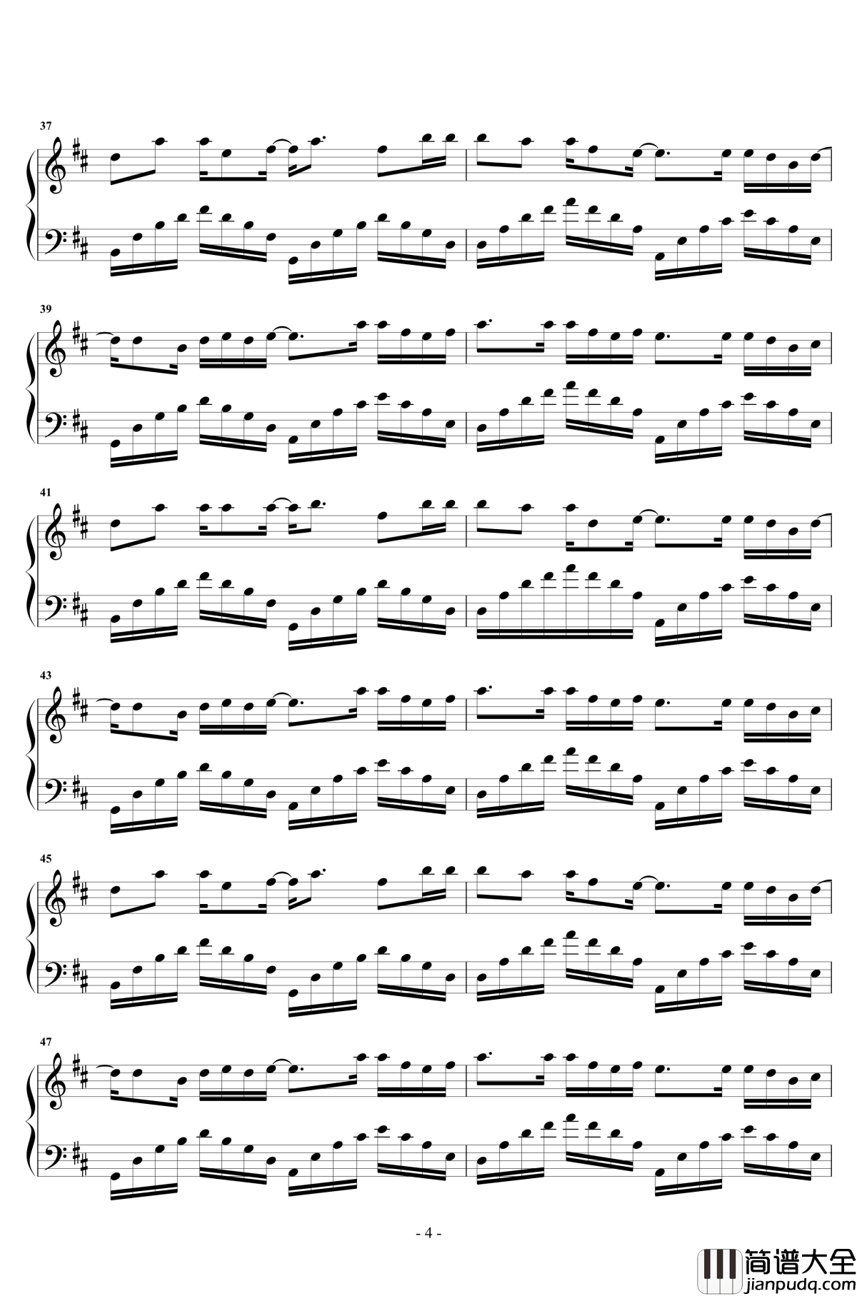 去年夏天钢琴谱_王大毛