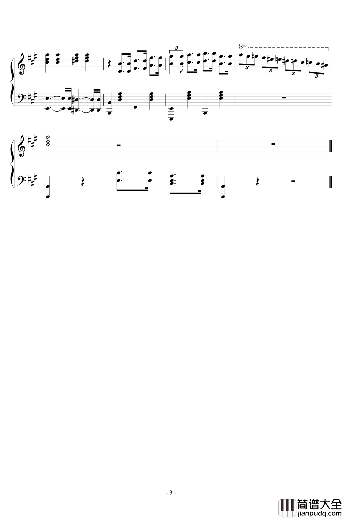 lovely_day钢琴谱_peterkingily