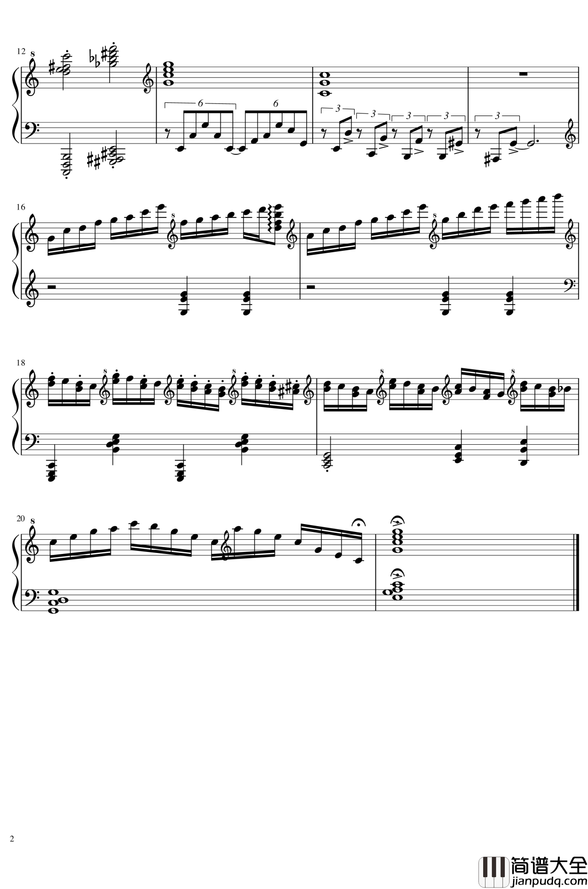 UTE超技练习曲钢琴谱_序曲_2dgdsvshh