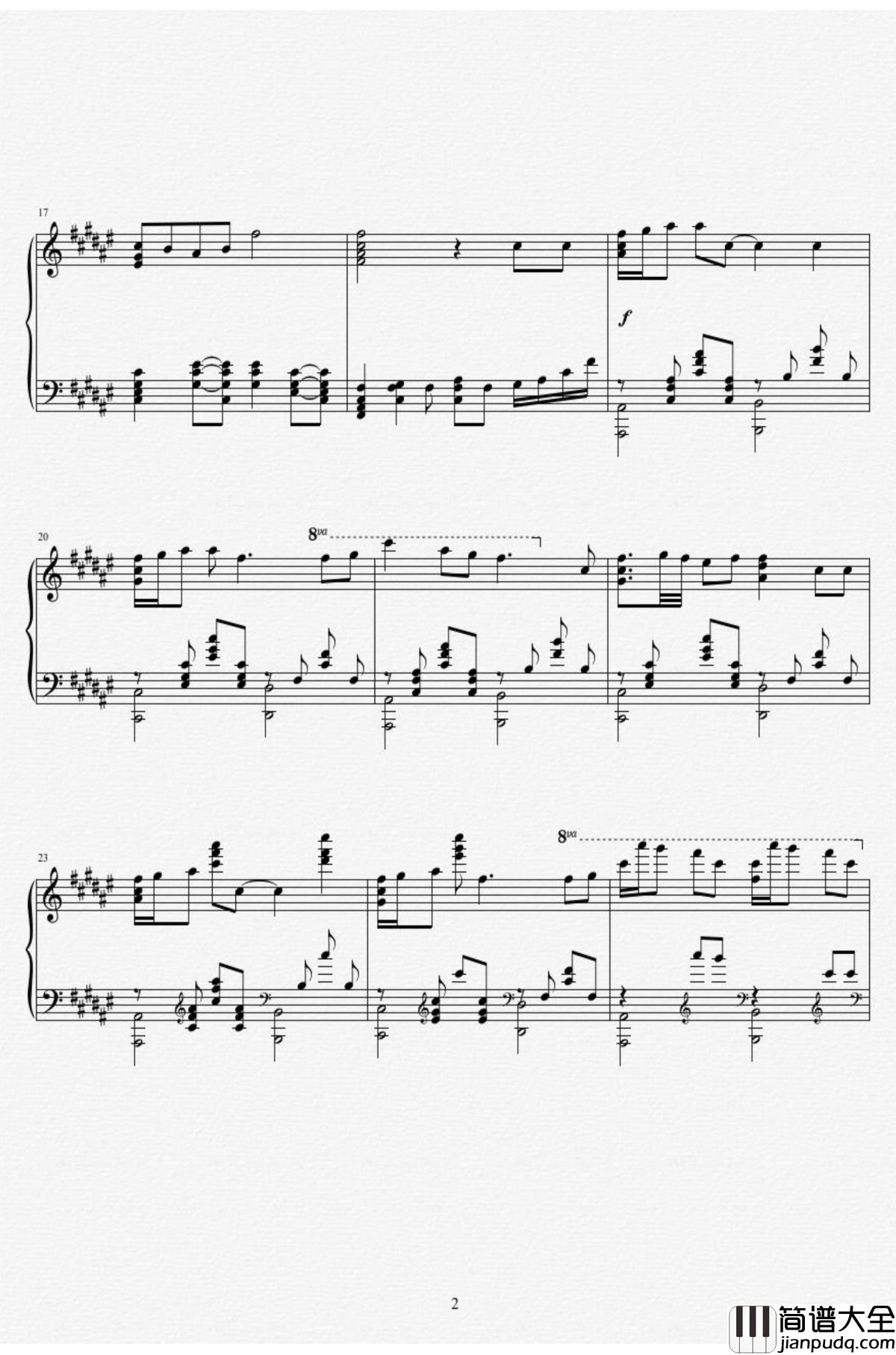 命运石之门0钢琴谱_Steins_Gate_0_星の奏でる歌_Duet_Ver._MANYO