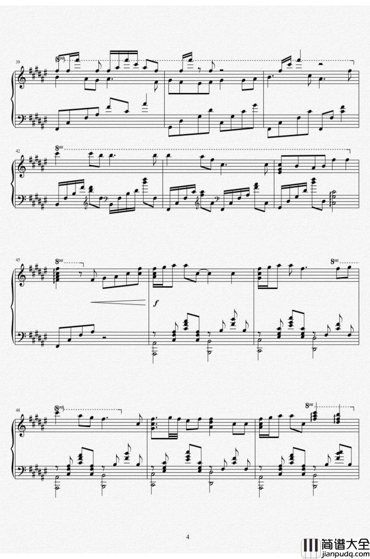 命运石之门0钢琴谱_Steins_Gate_0_星の奏でる歌_Duet_Ver._MANYO