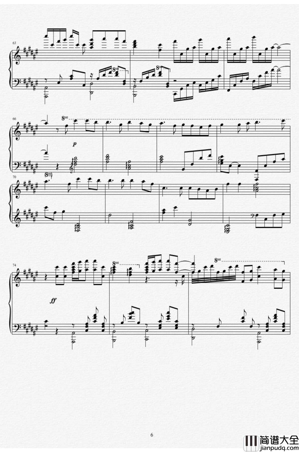 命运石之门0钢琴谱_Steins_Gate_0_星の奏でる歌_Duet_Ver._MANYO