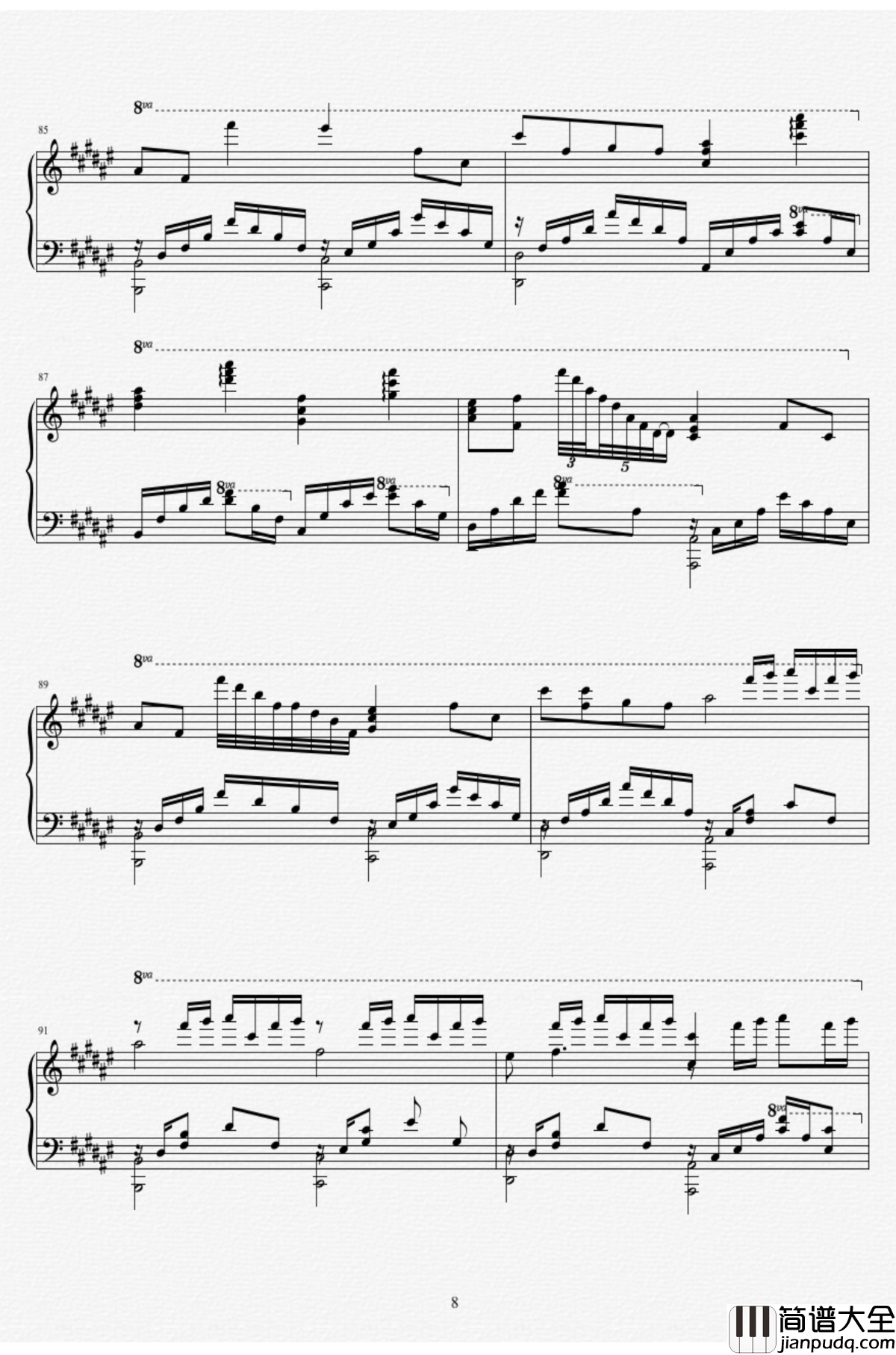 命运石之门0钢琴谱_Steins_Gate_0_星の奏でる歌_Duet_Ver._MANYO