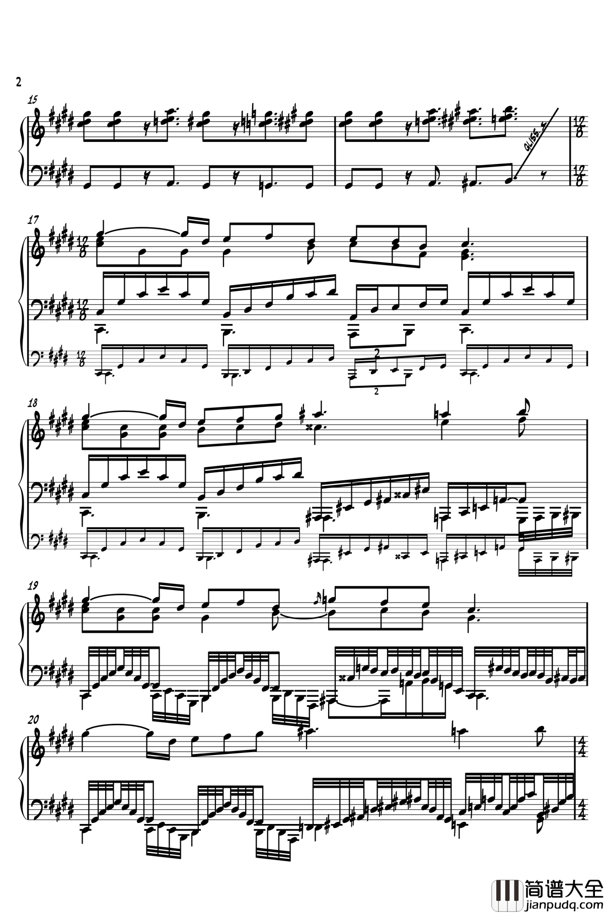 神圣庄严的古战场钢琴谱_Suwa_Foughten_Field_东方风神录_东方project