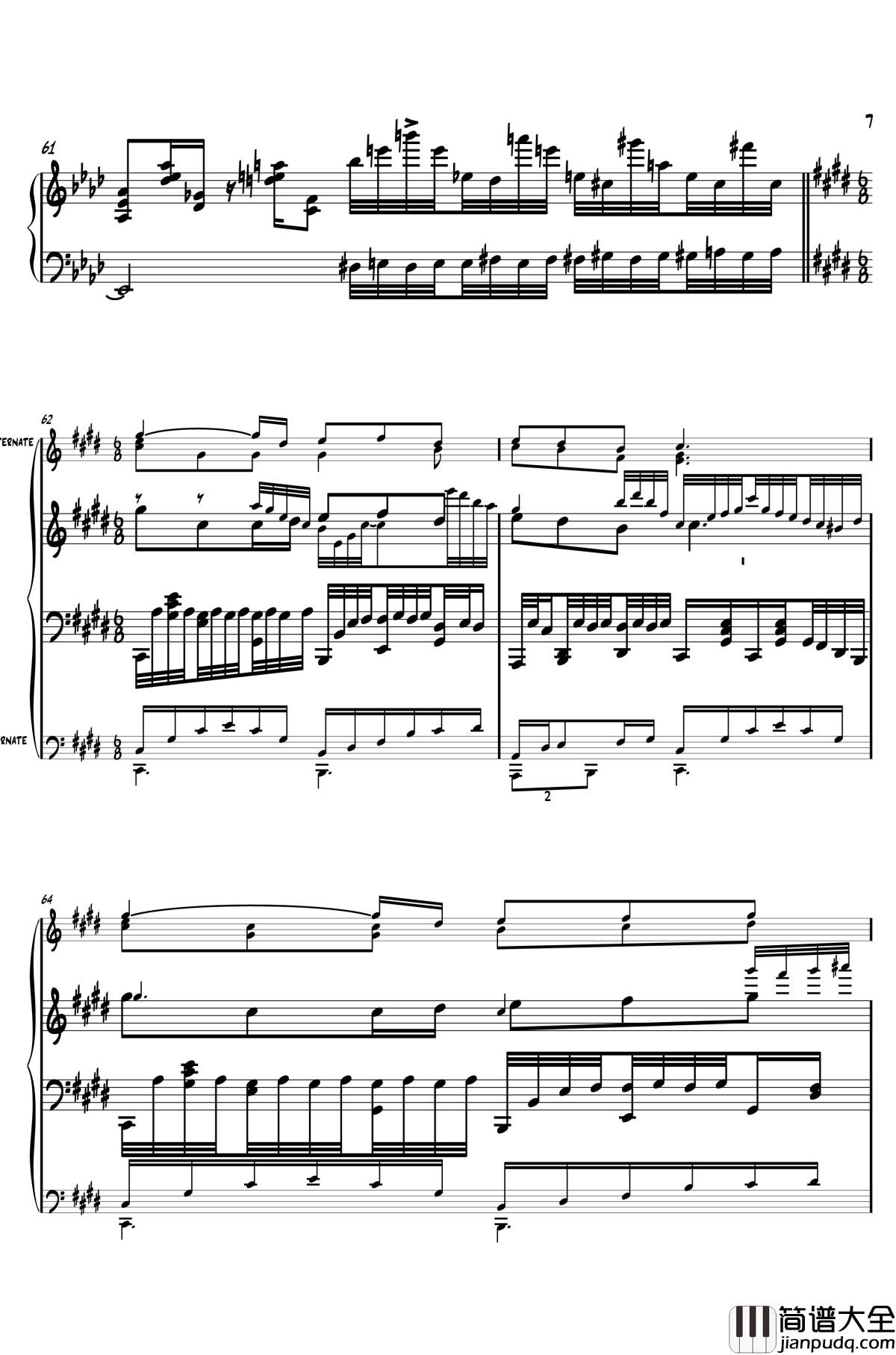 神圣庄严的古战场钢琴谱_Suwa_Foughten_Field_东方风神录_东方project