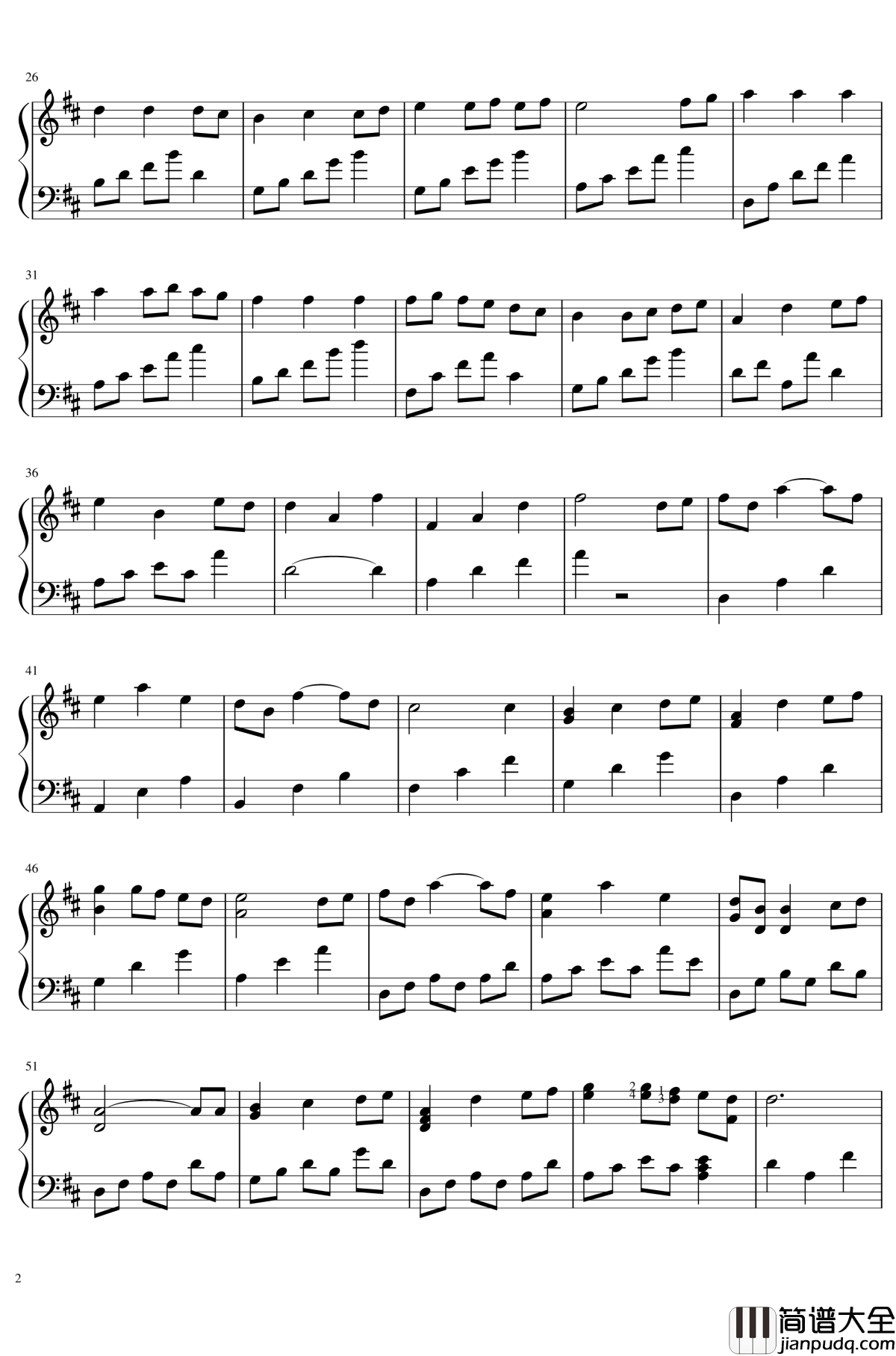 always_with_me钢琴谱_久石让