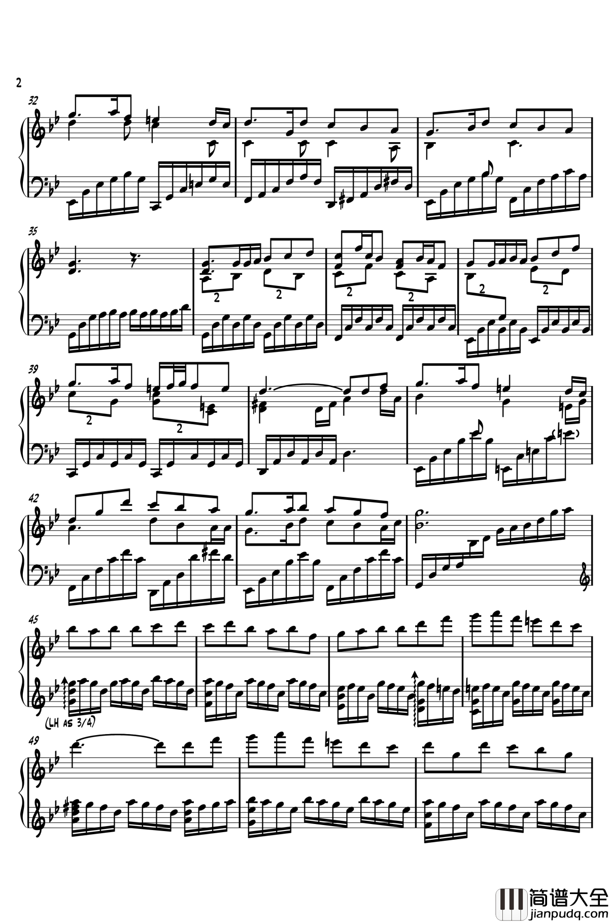 狱一夜钢琴谱_piano_solo_东方曲再编_东方project