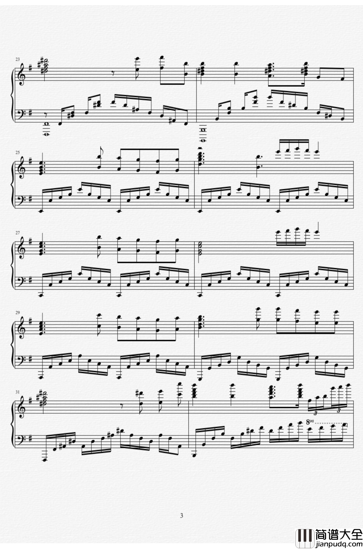 re_awake钢琴谱_命运石之门0_Steins_Gate_0_阿保刚