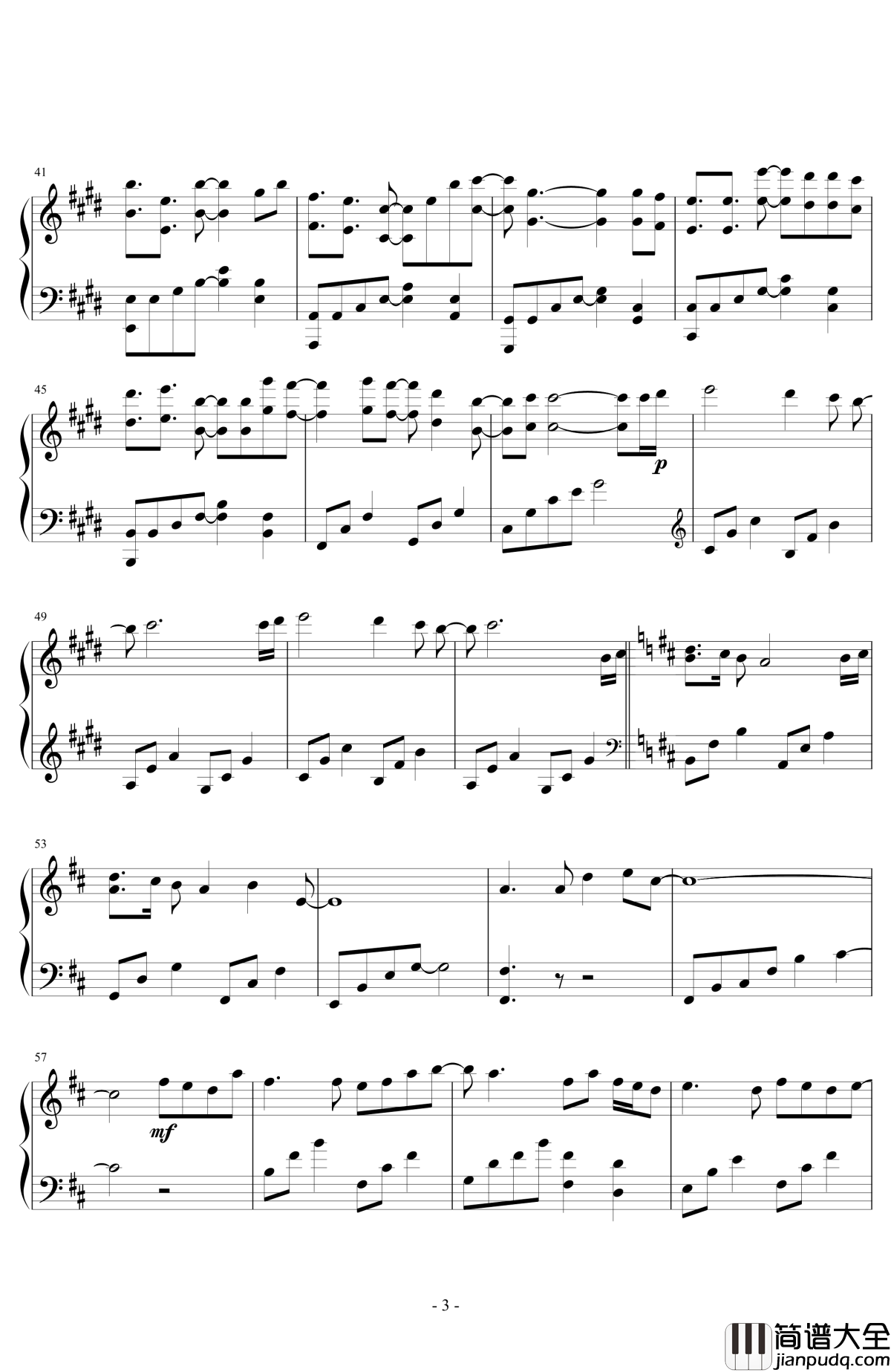 月若流金钢琴谱__杀破狼_广播剧主题曲_杀破狼