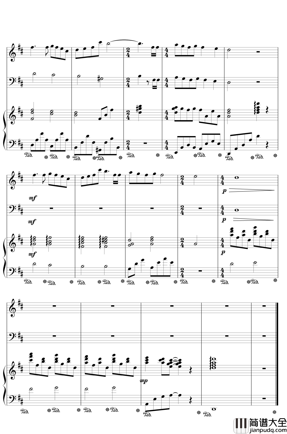 彩虹钢琴谱_周杰伦版_周杰伦