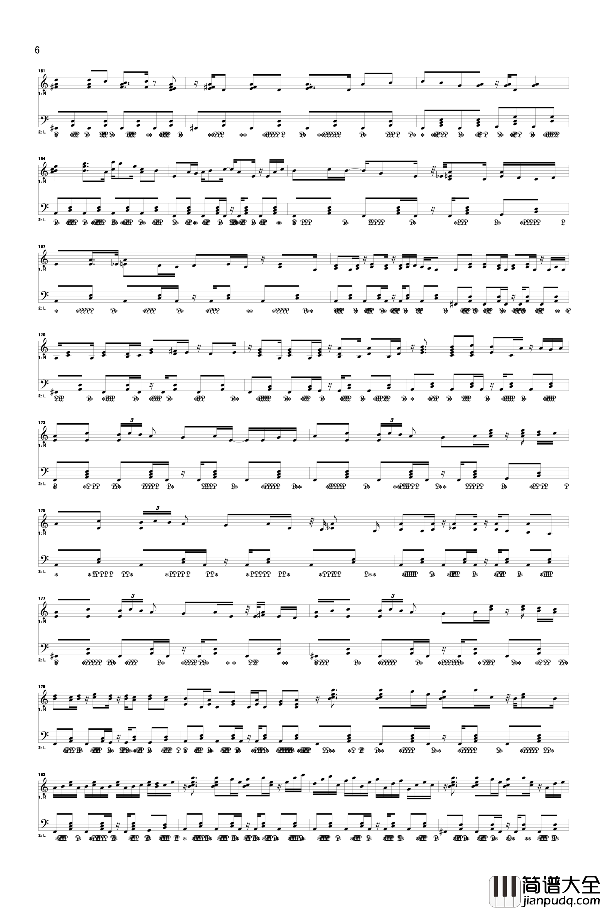 献给逝去公主的七重奏钢琴谱_东方红魔乡_东方project