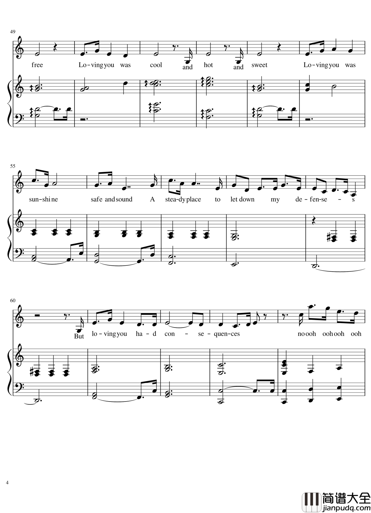 Consequences钢琴谱_弹唱谱_Camila_Cabello