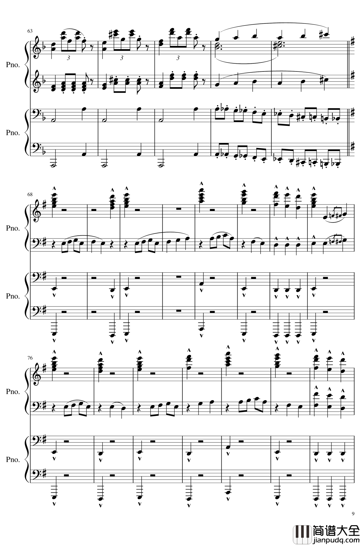 加勒比海盗钢琴谱_Rube、Anser改编