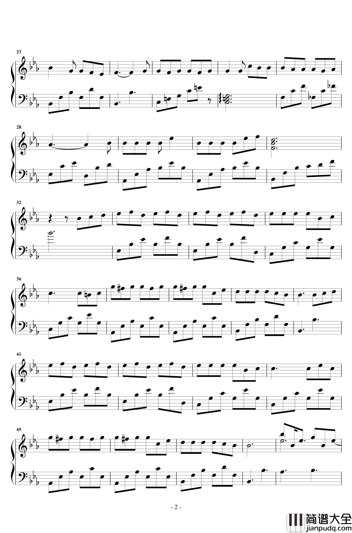 小半钢琴谱_周锐