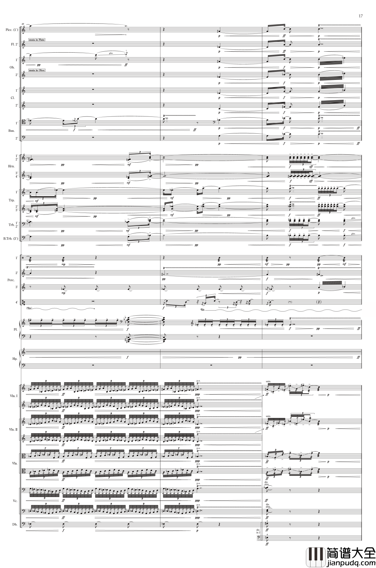 夢を織る钢琴谱_细川俊夫