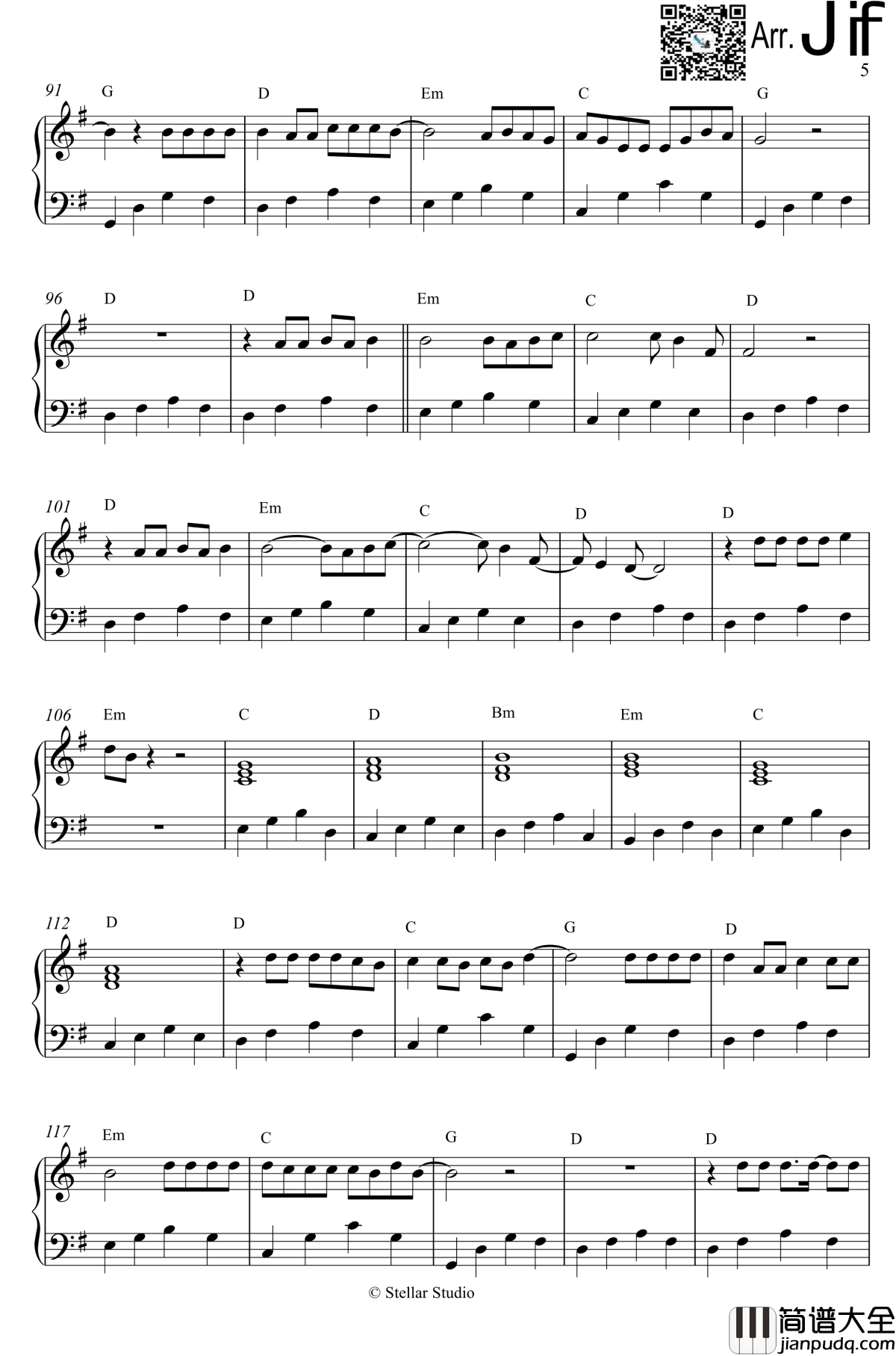 Let_Her_Go钢琴谱_Passenger