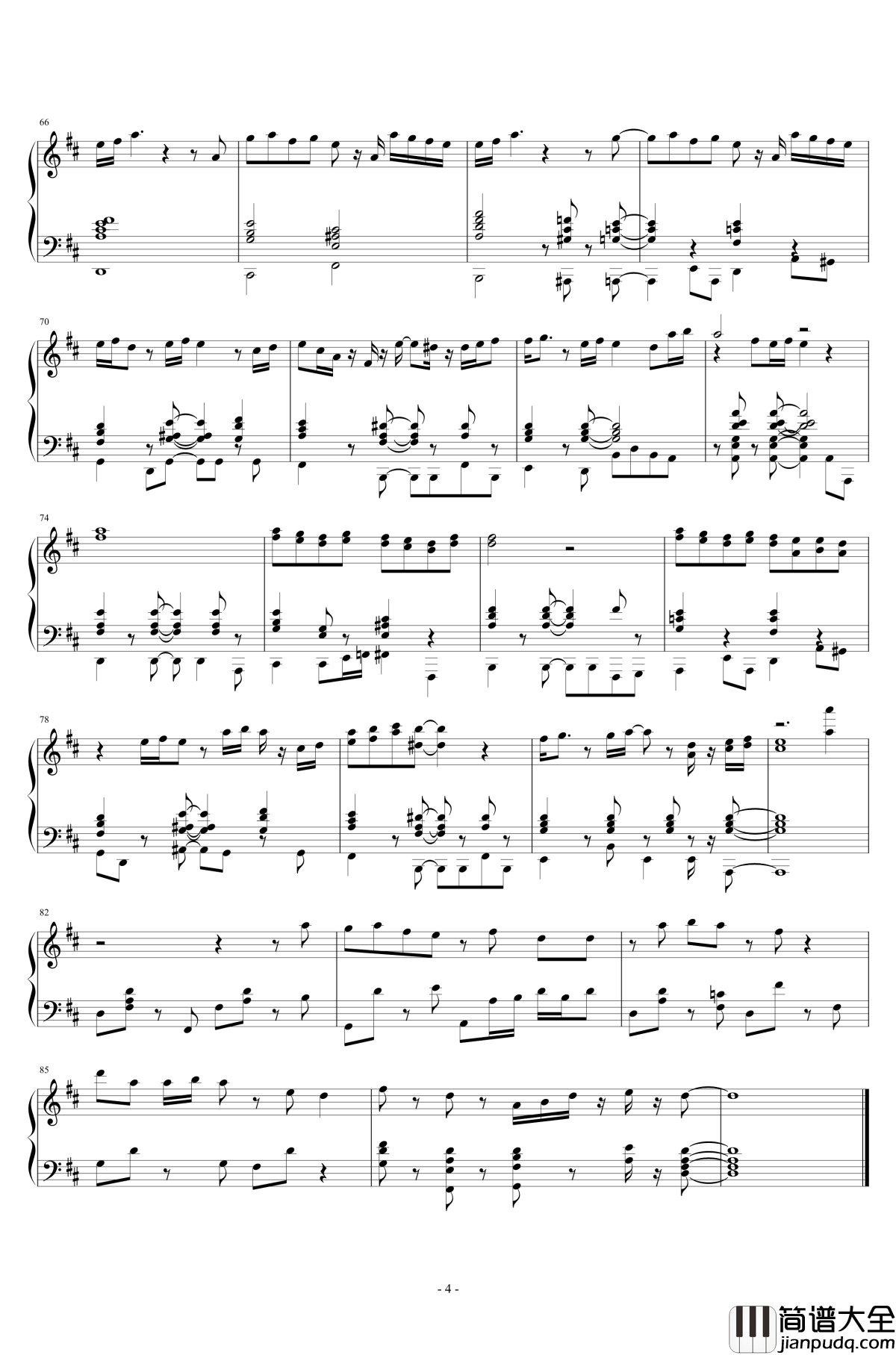 焦糖玛奇朵钢琴谱_J.BASS